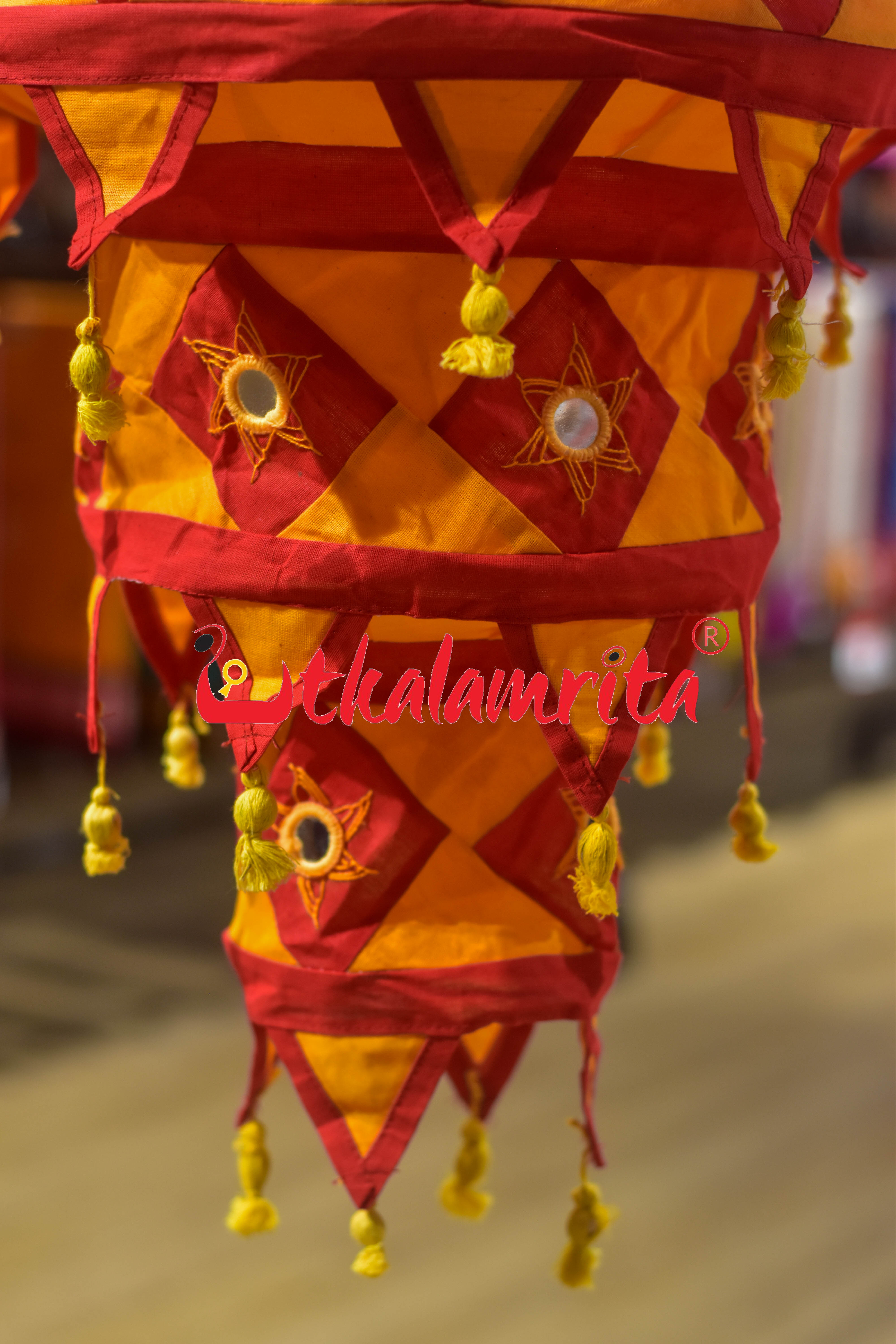 Red Rust Special 3-Step Round Lampshade