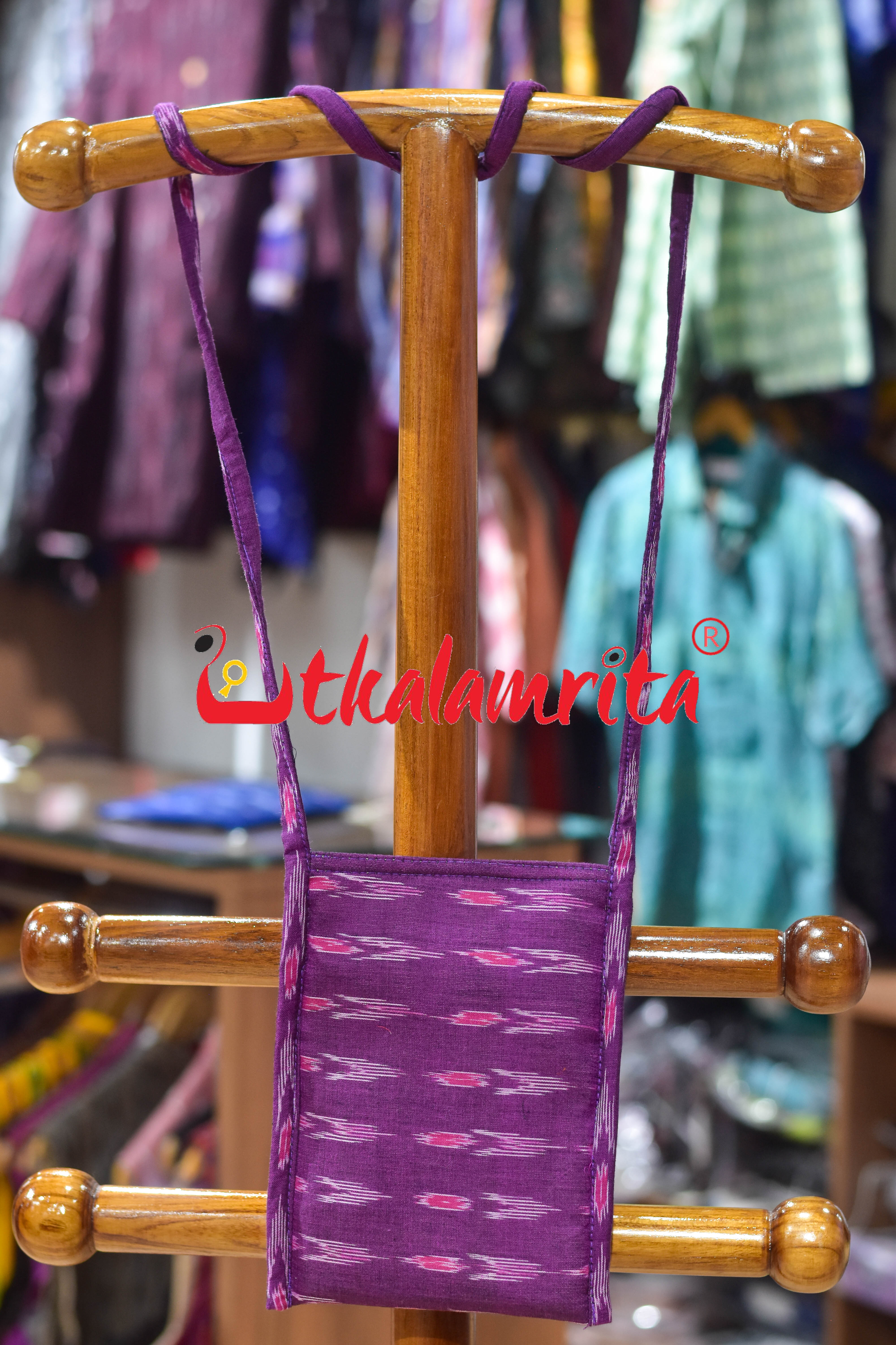 Purple Labanga Bandha Mobile Sling Bag