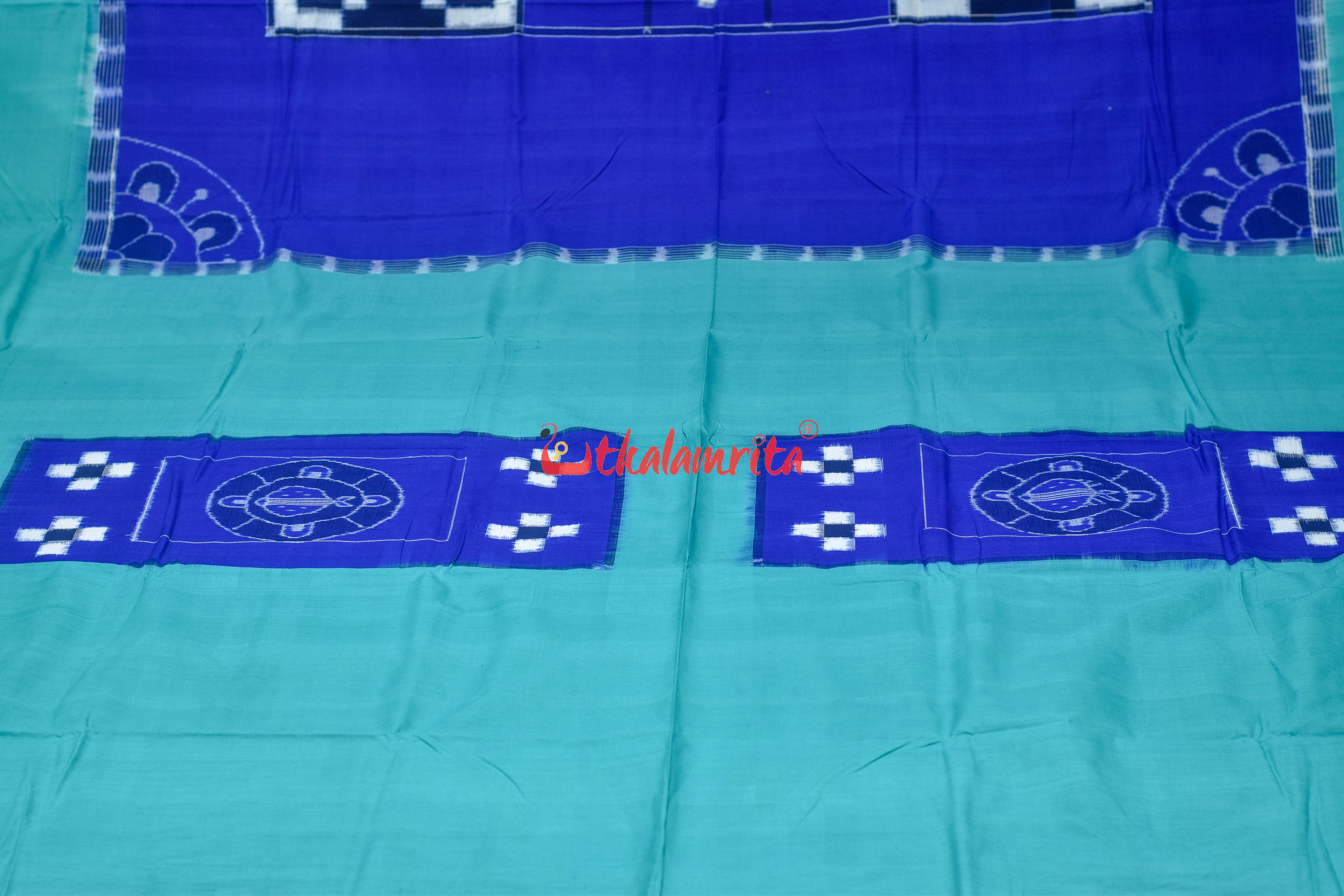 Blue Single Pasapali Cotton (Double Bedsheet)