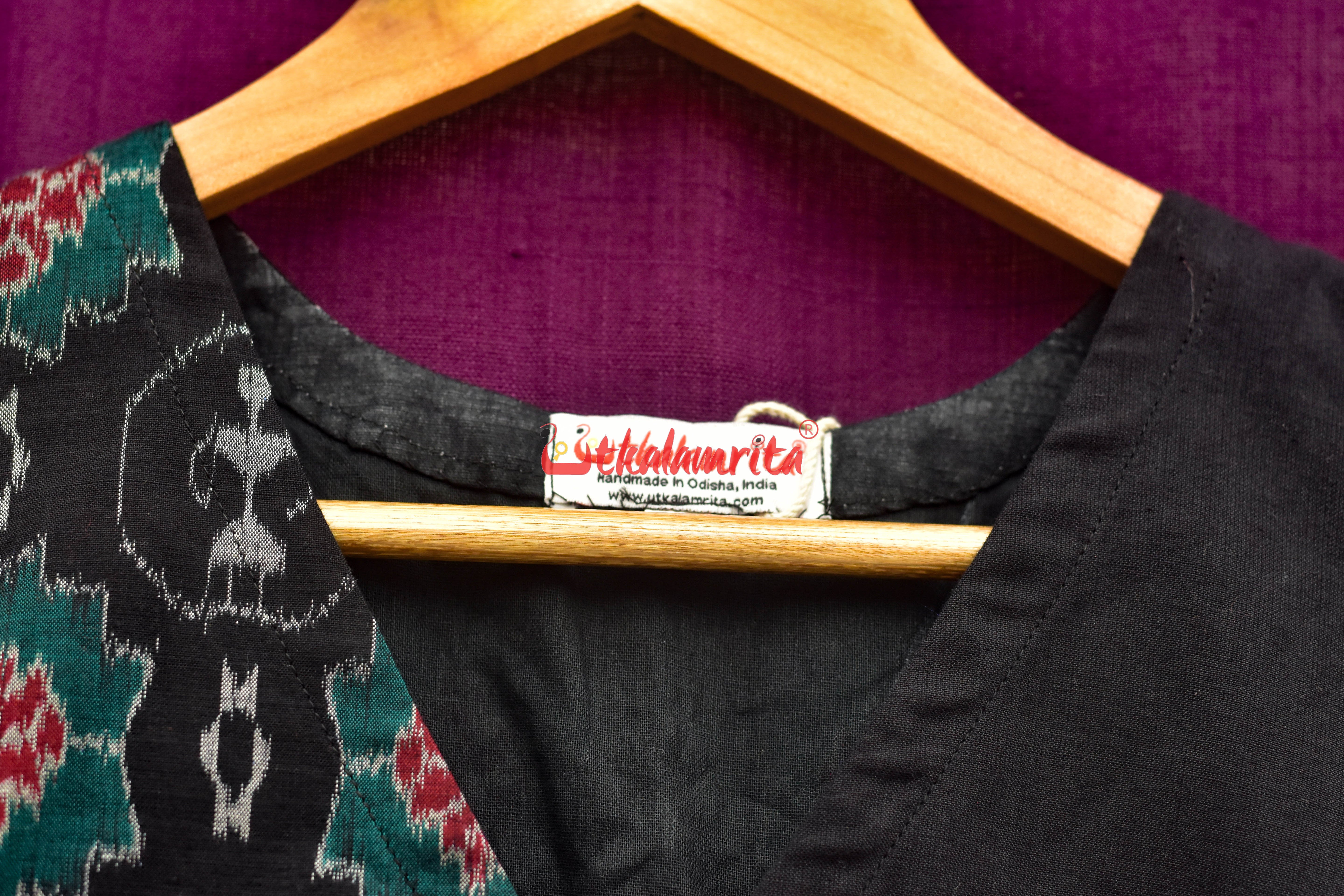 Black Tribals Angrakha Designer (Blouse)