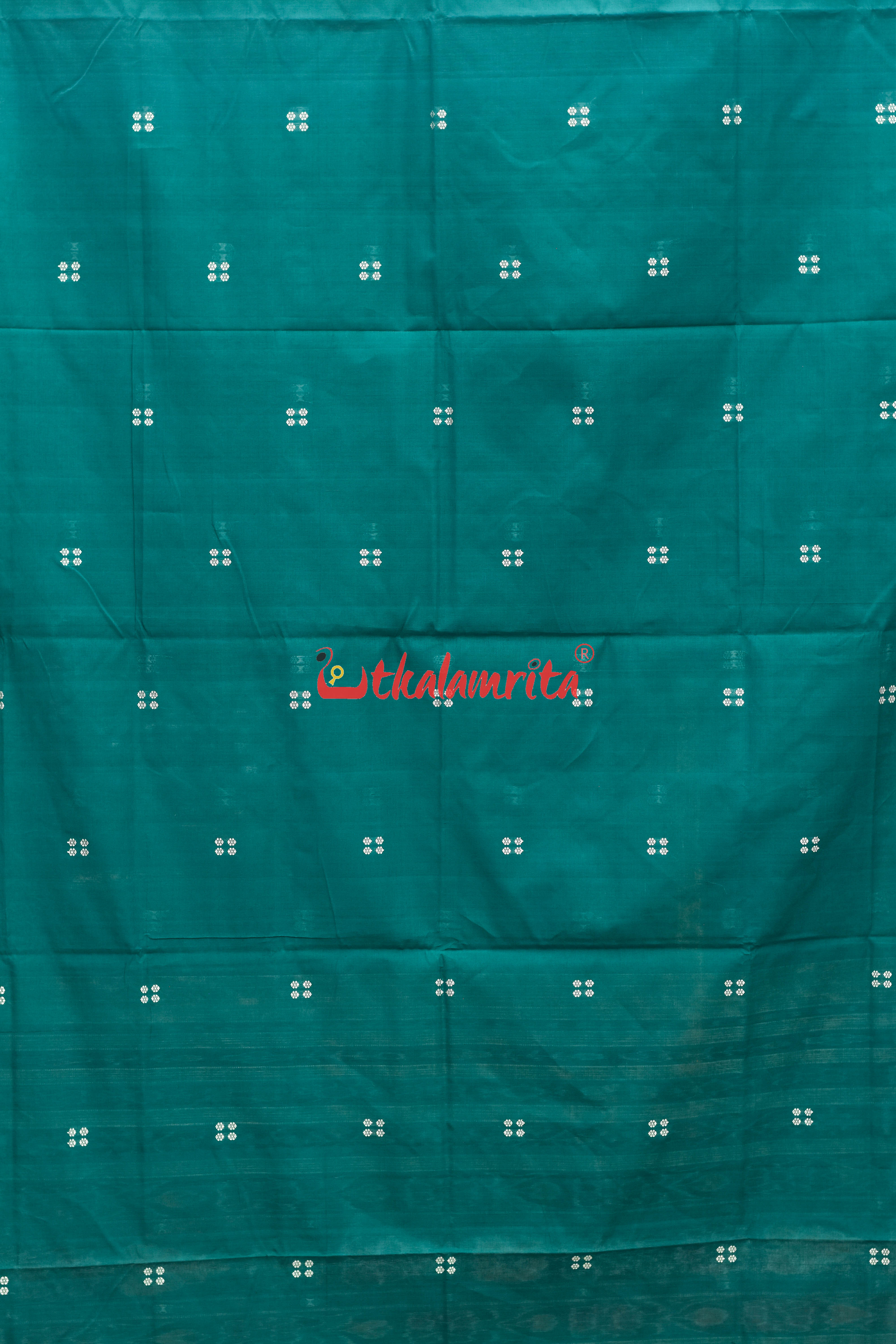 Forest with Light Green Pittala Single Cotton Saree
