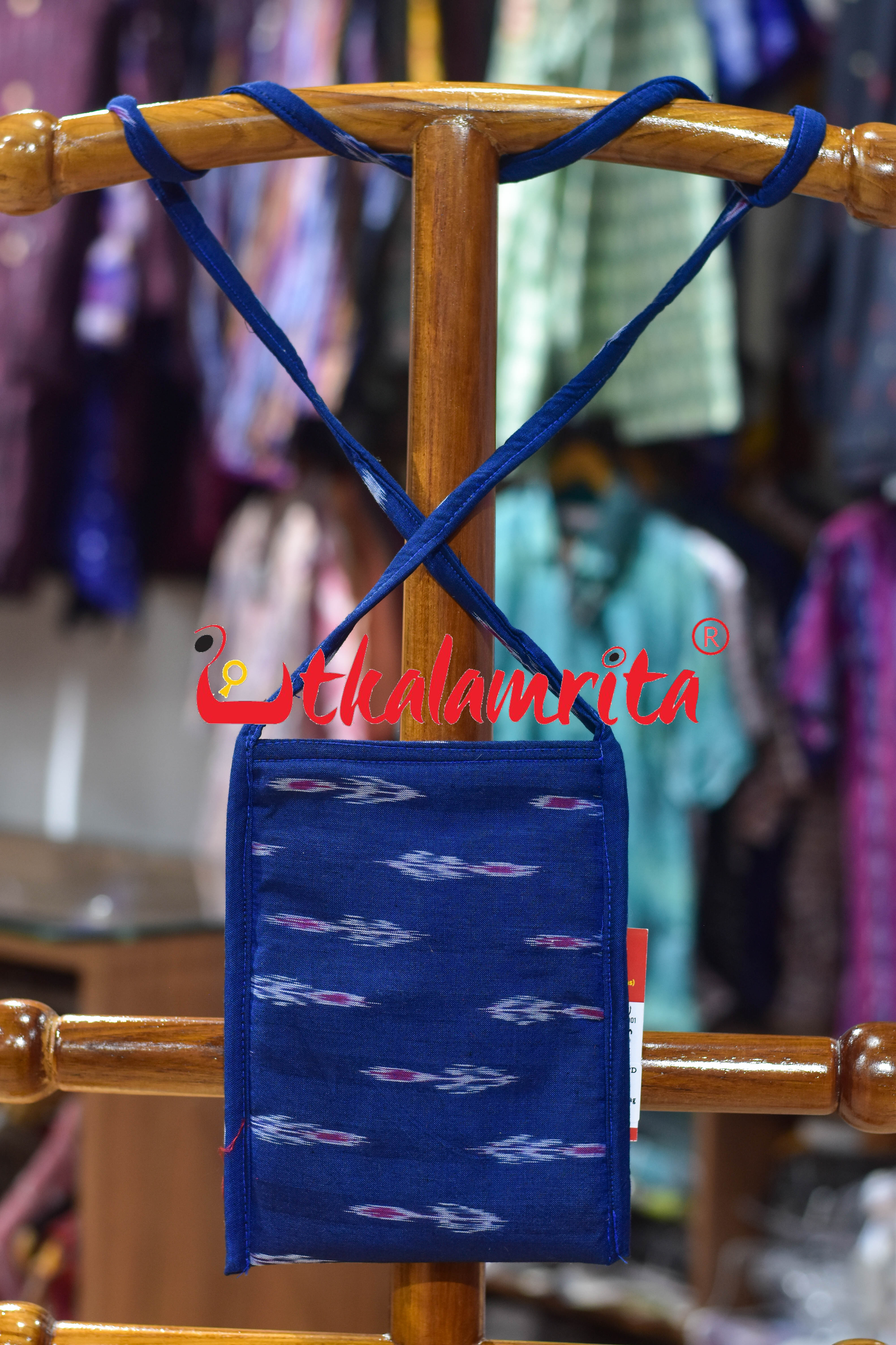 Blue Labanga Bandha Mobile Sling Bag