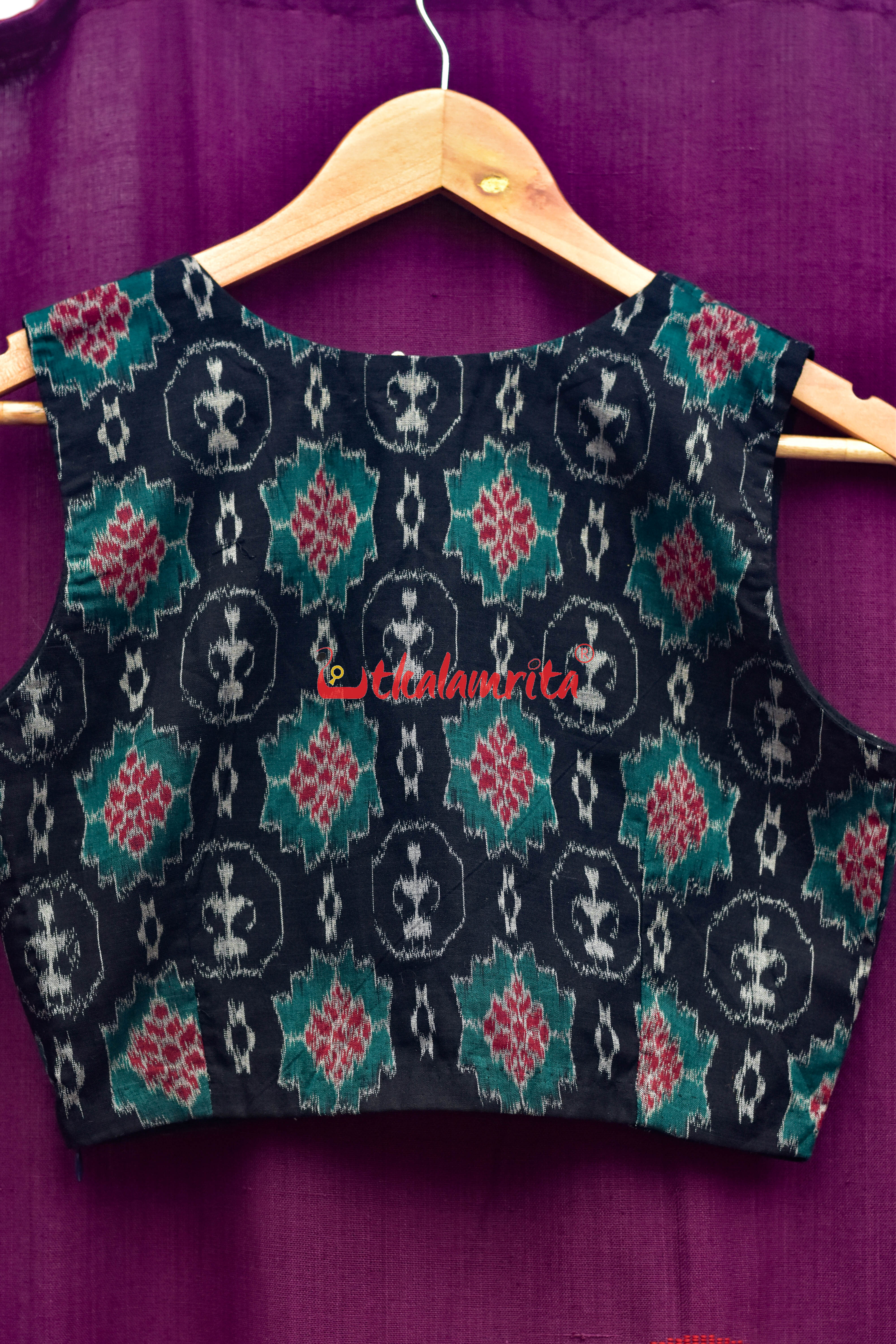 Black Tribals Angrakha Designer (Blouse)