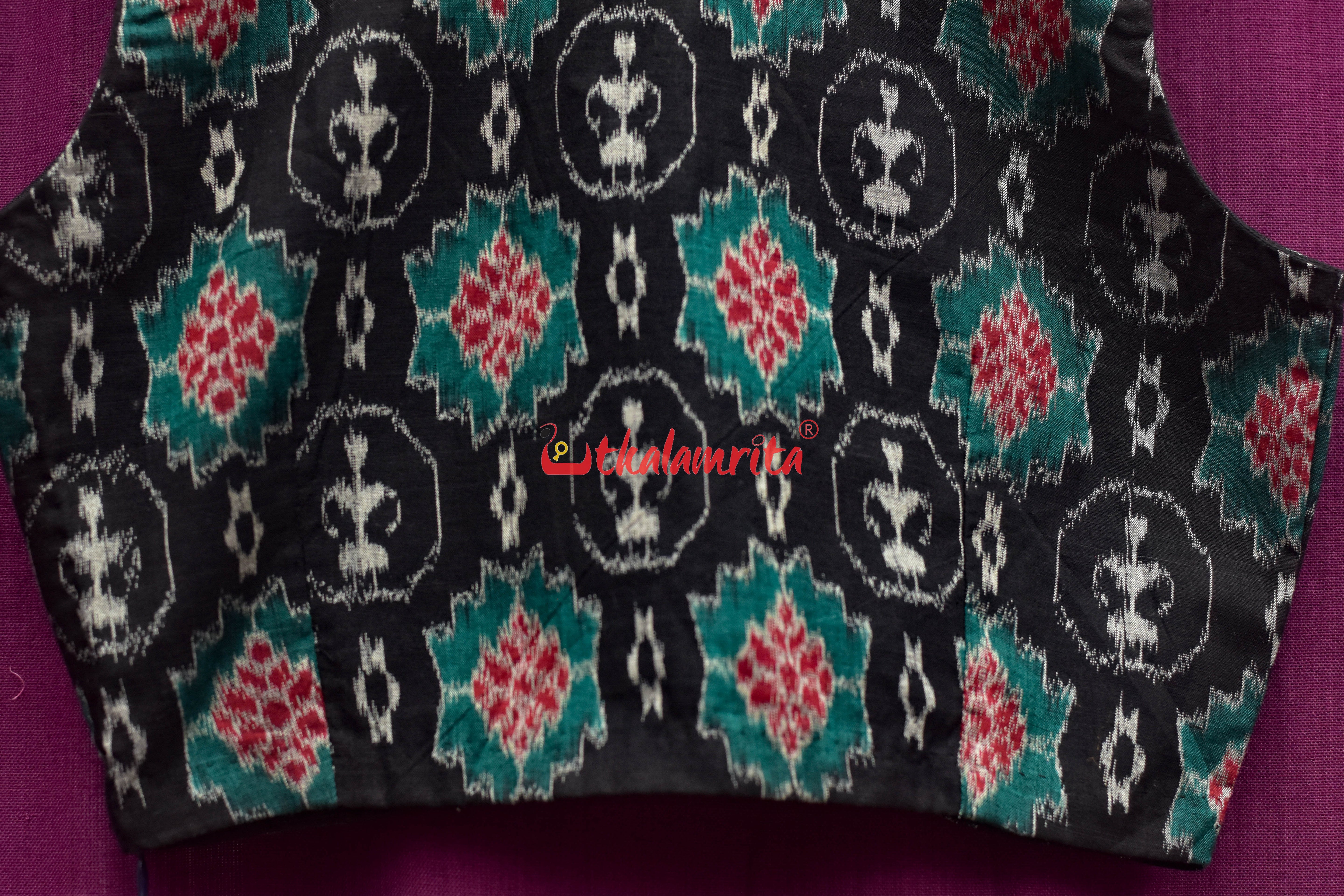 Black Tribals Angrakha Designer (Blouse)