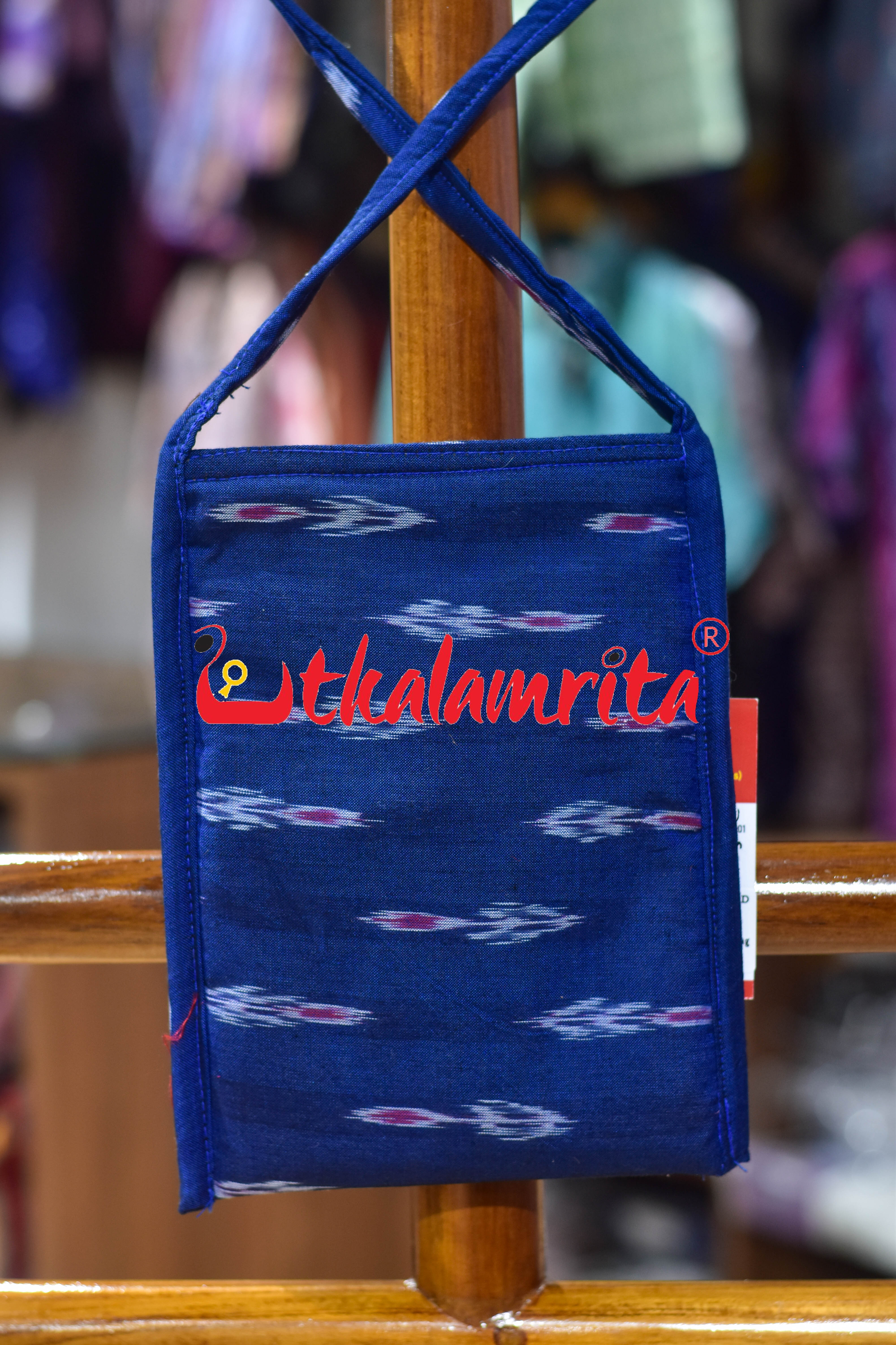 Blue Labanga Bandha Mobile Sling Bag