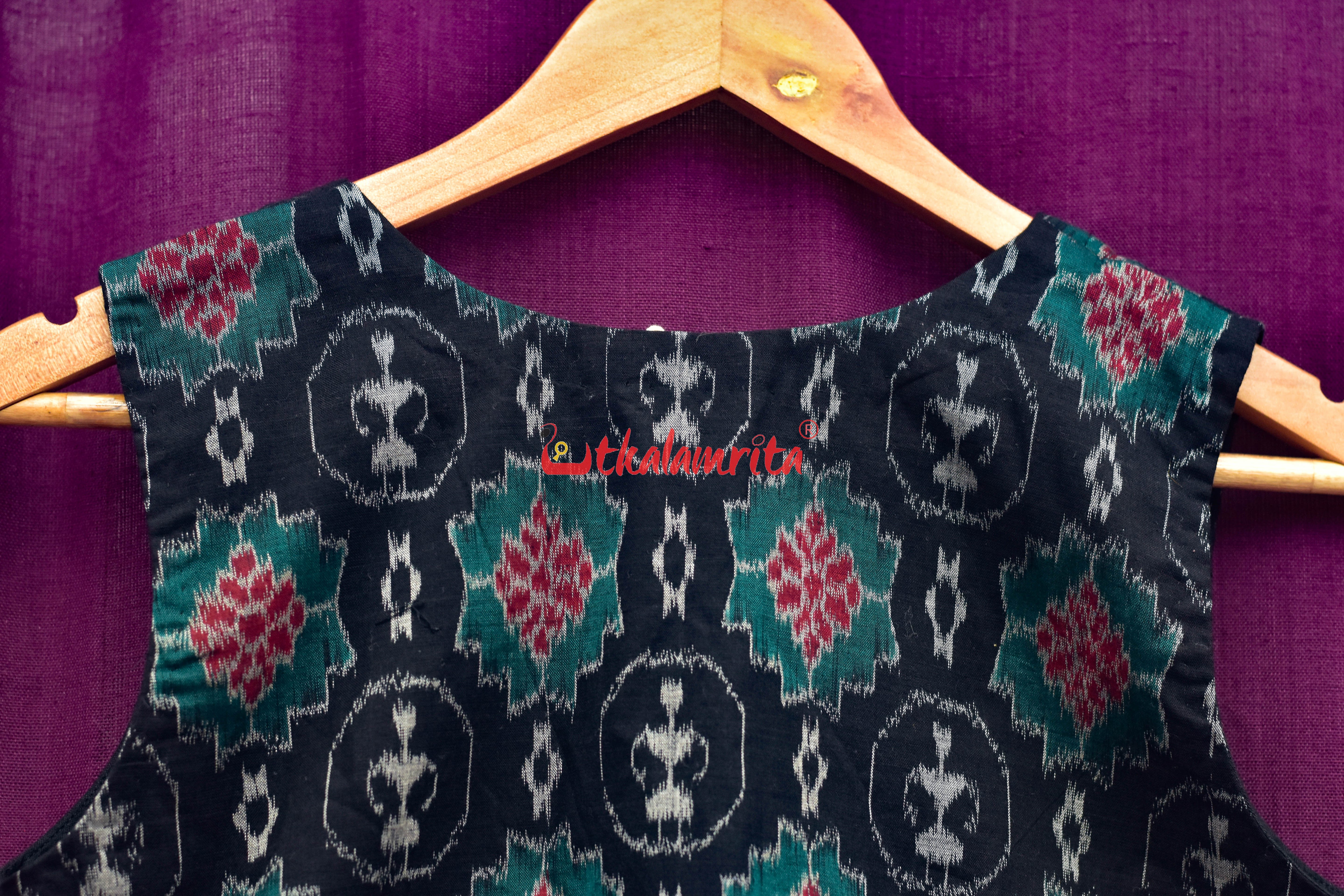 Black Tribals Angrakha Designer (Blouse)
