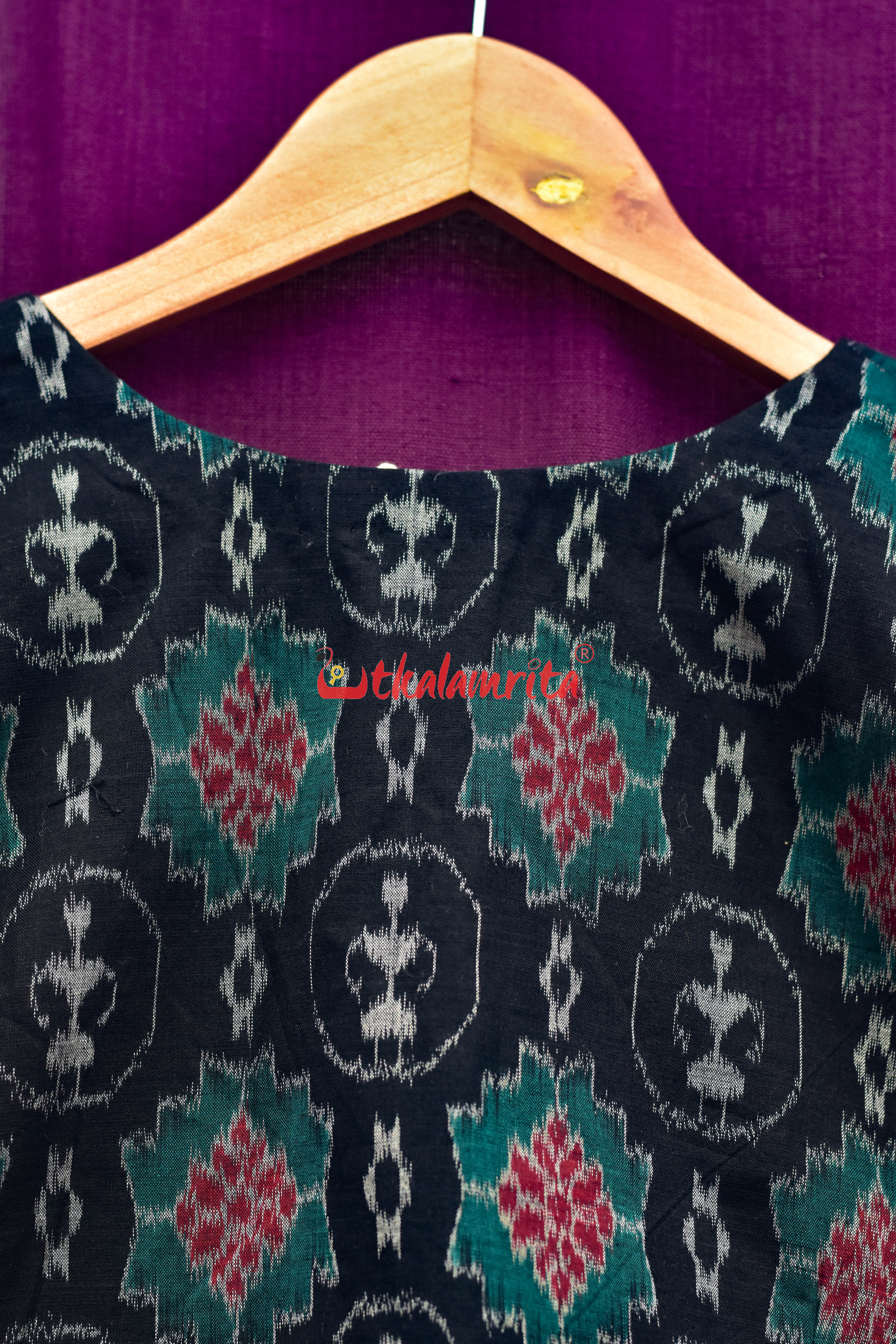 Black Tribals Angrakha Designer (Blouse)