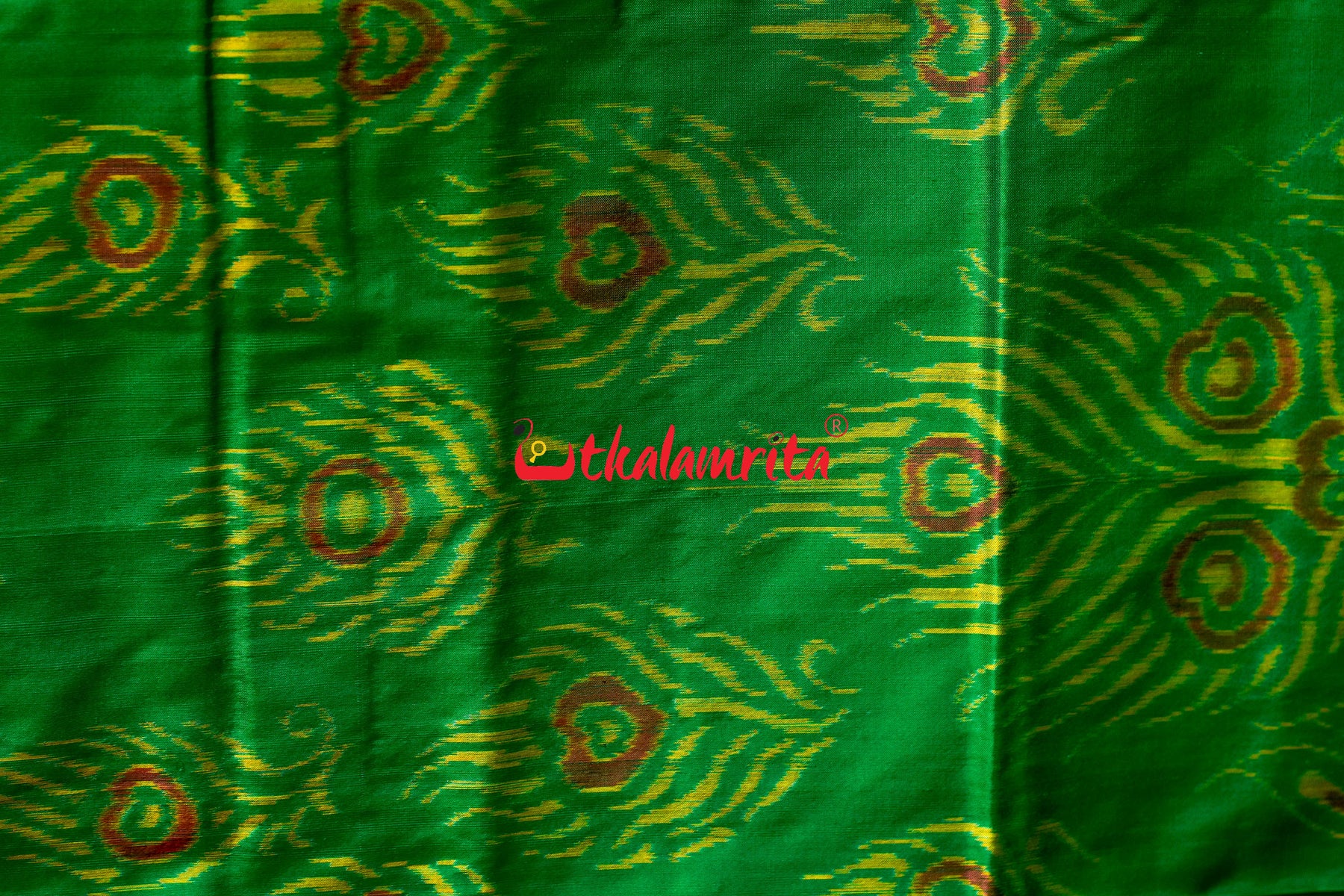 Mayura Green Sambalpuri Silk Saree