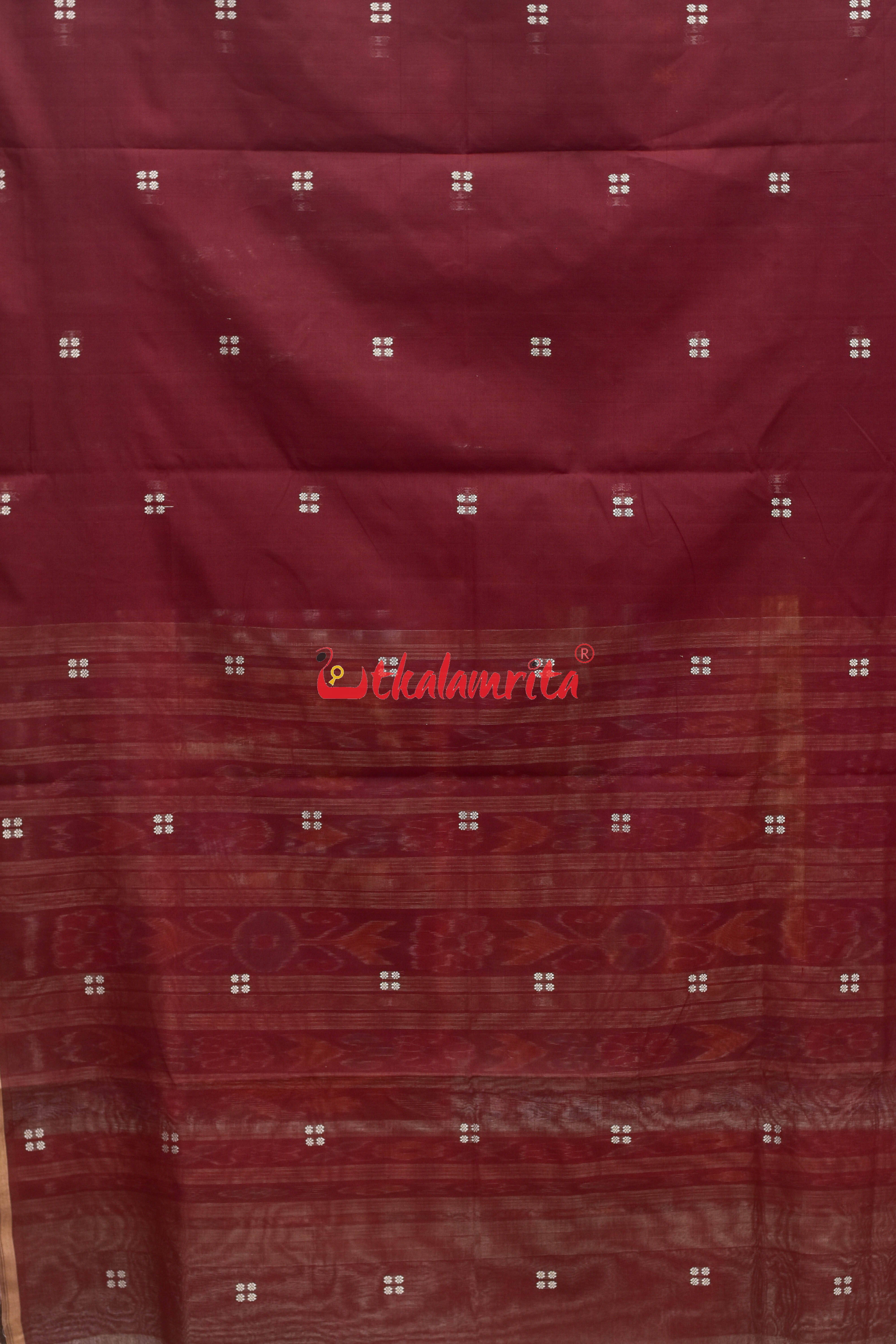 Coffee Chandan Pittala Single Cotton Saree