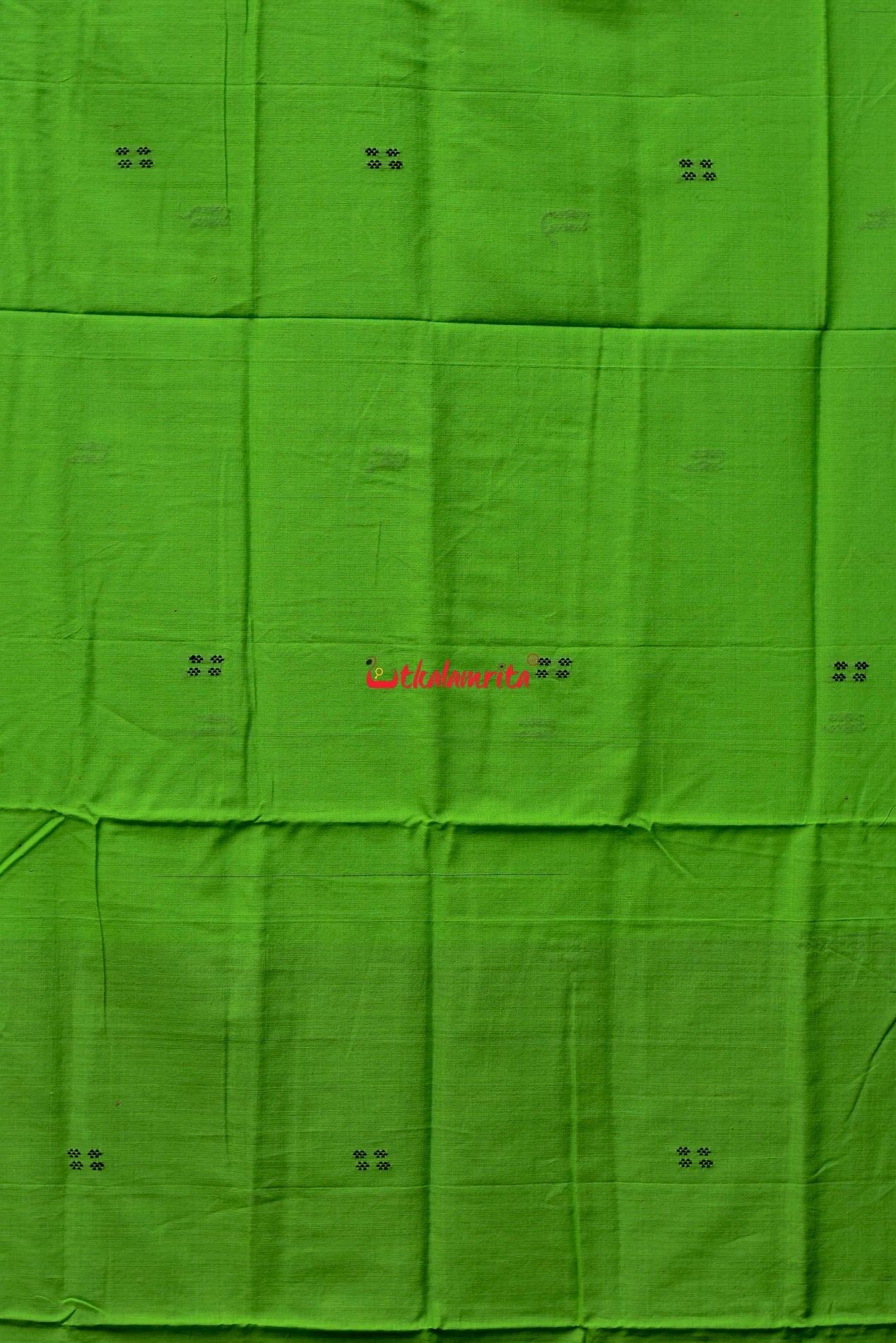 Parrot Green Rekha Buti Saree