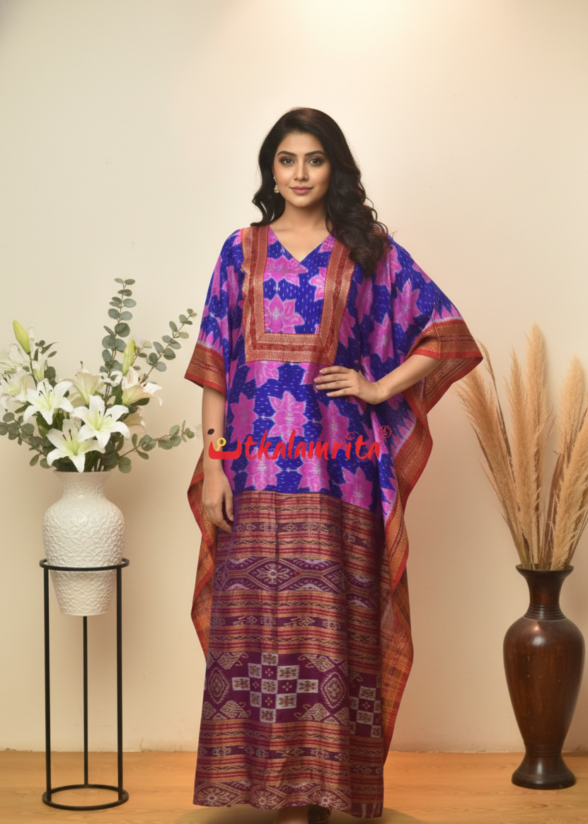 Blue Body Lotus (Ladies' Kaftan)