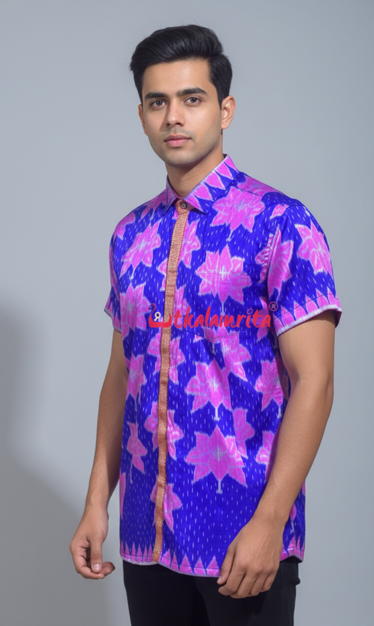 Blue Body Lotus (Men's Shirt)