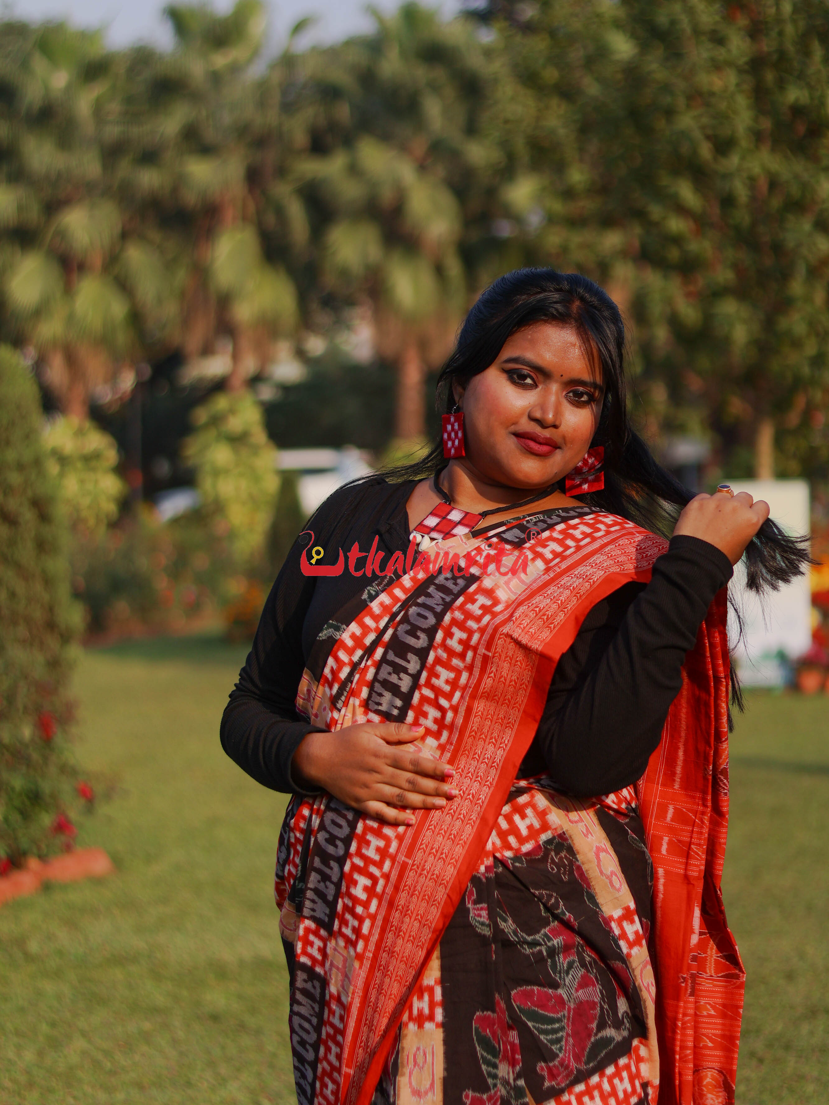 Welcome Sambalpuri Bandha Cotton Saree