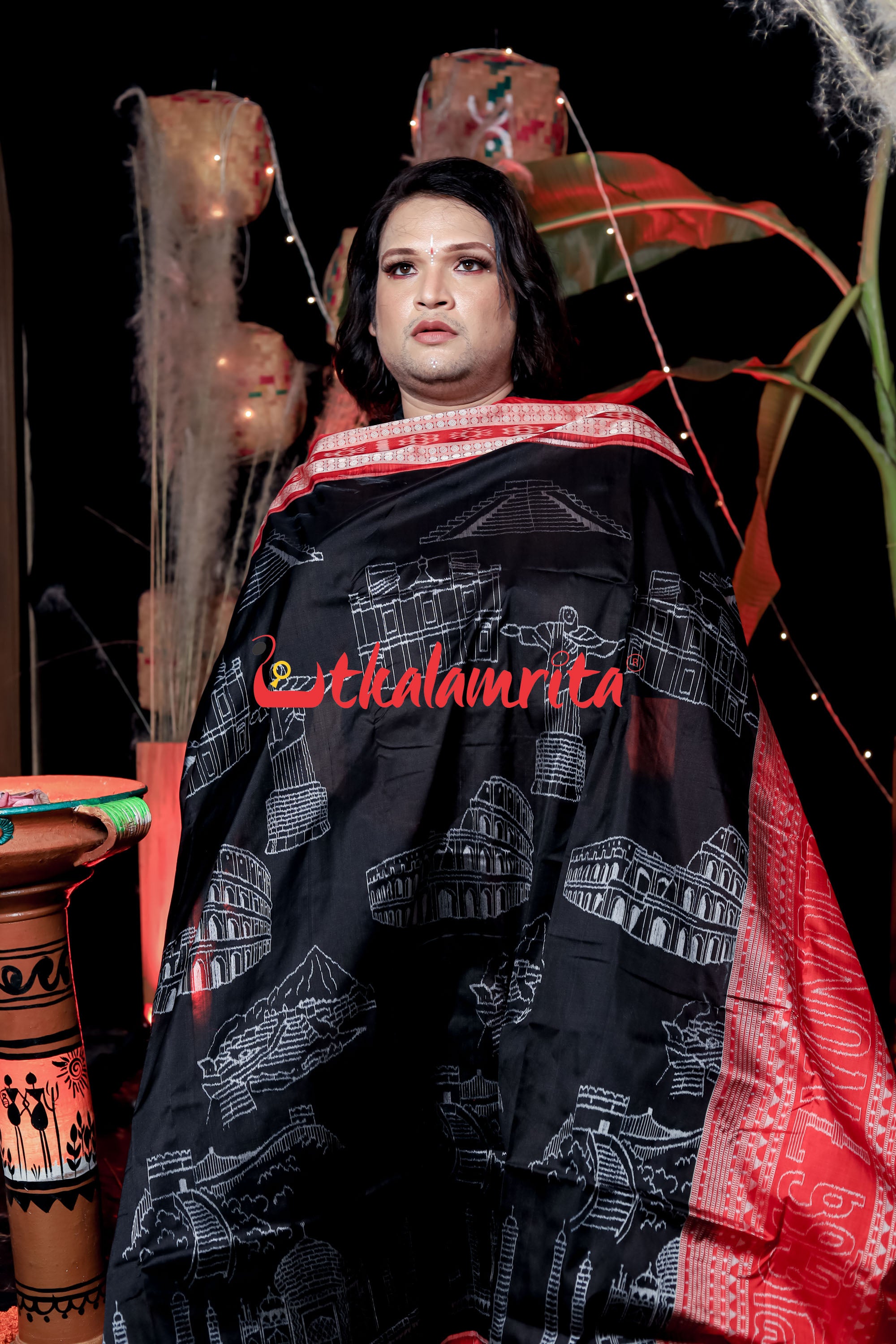 7 Wonders of World Sambalpuri Silk Saree
