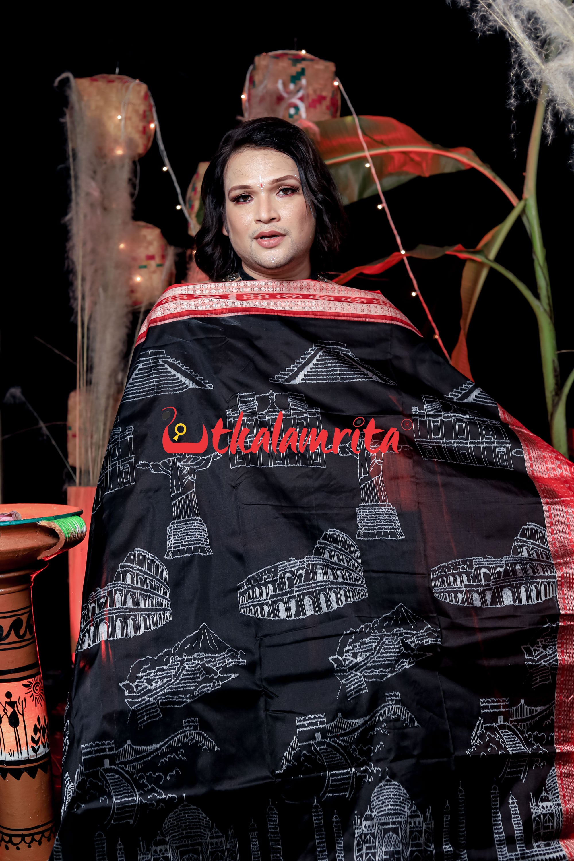 7 Wonders of World Sambalpuri Silk Saree