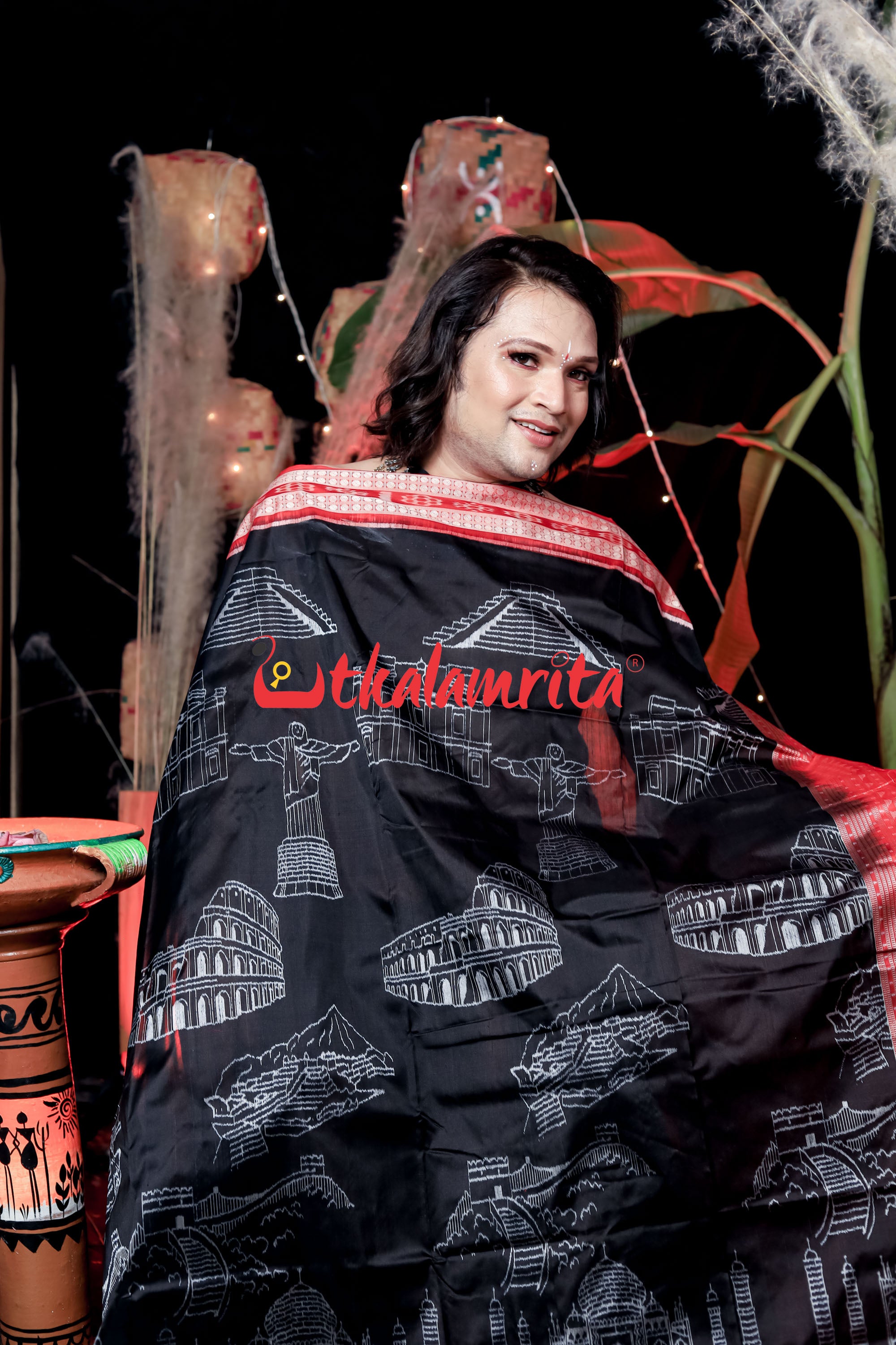 7 Wonders of World Sambalpuri Silk Saree
