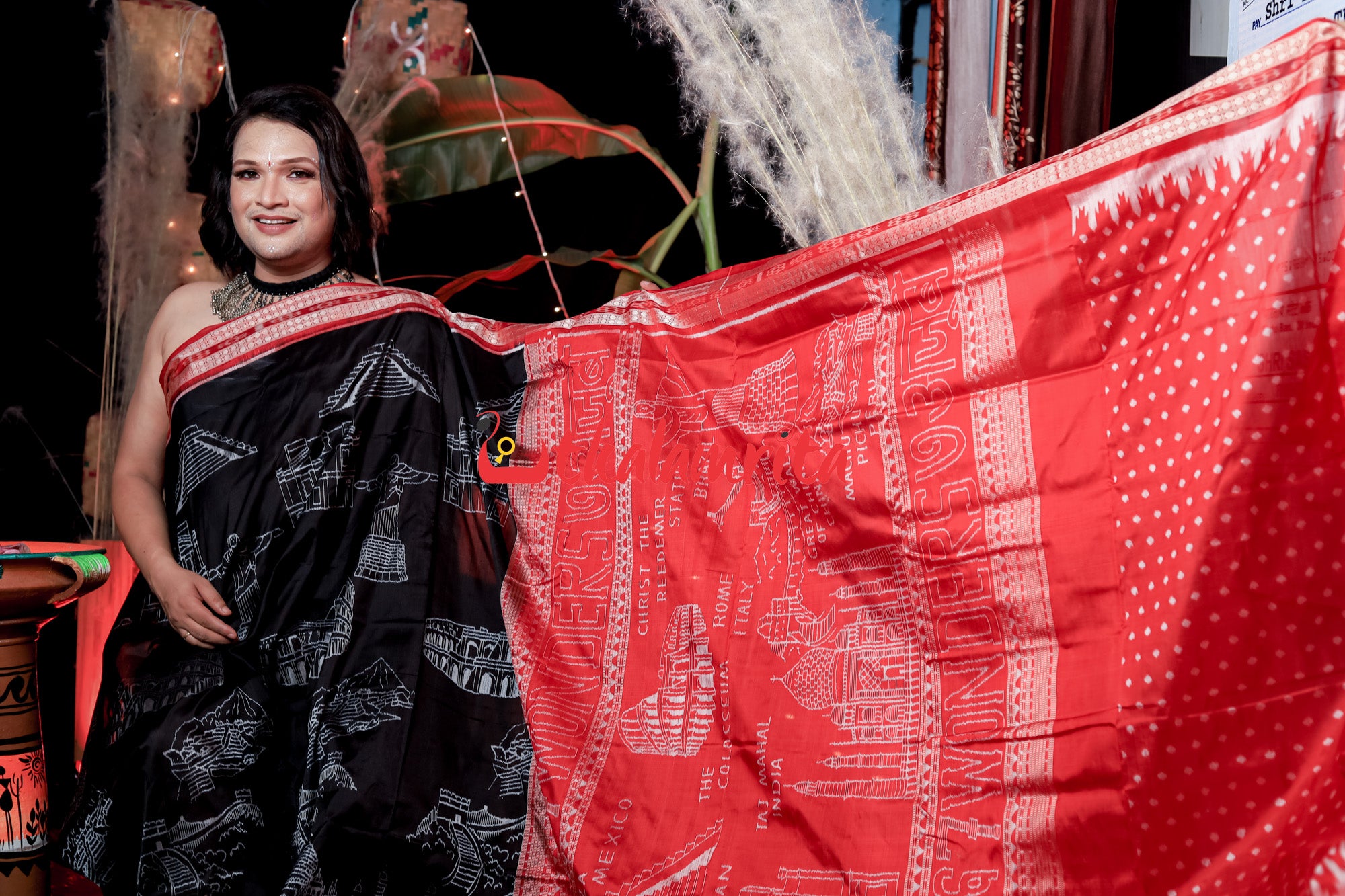 7 Wonders of World Sambalpuri Silk Saree