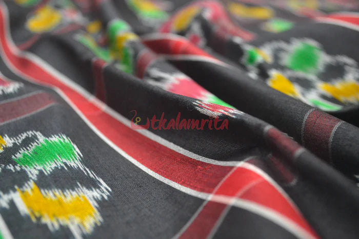 Black Nabarangi Silk Saree