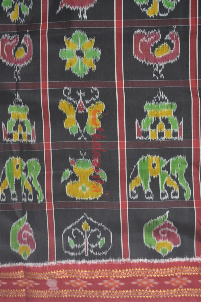 Black Nabarangi Silk Saree