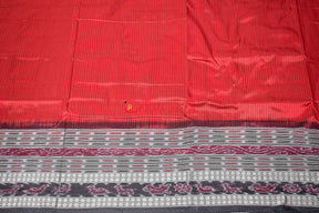 Red Sachipar Sambalpuri Silk Saree