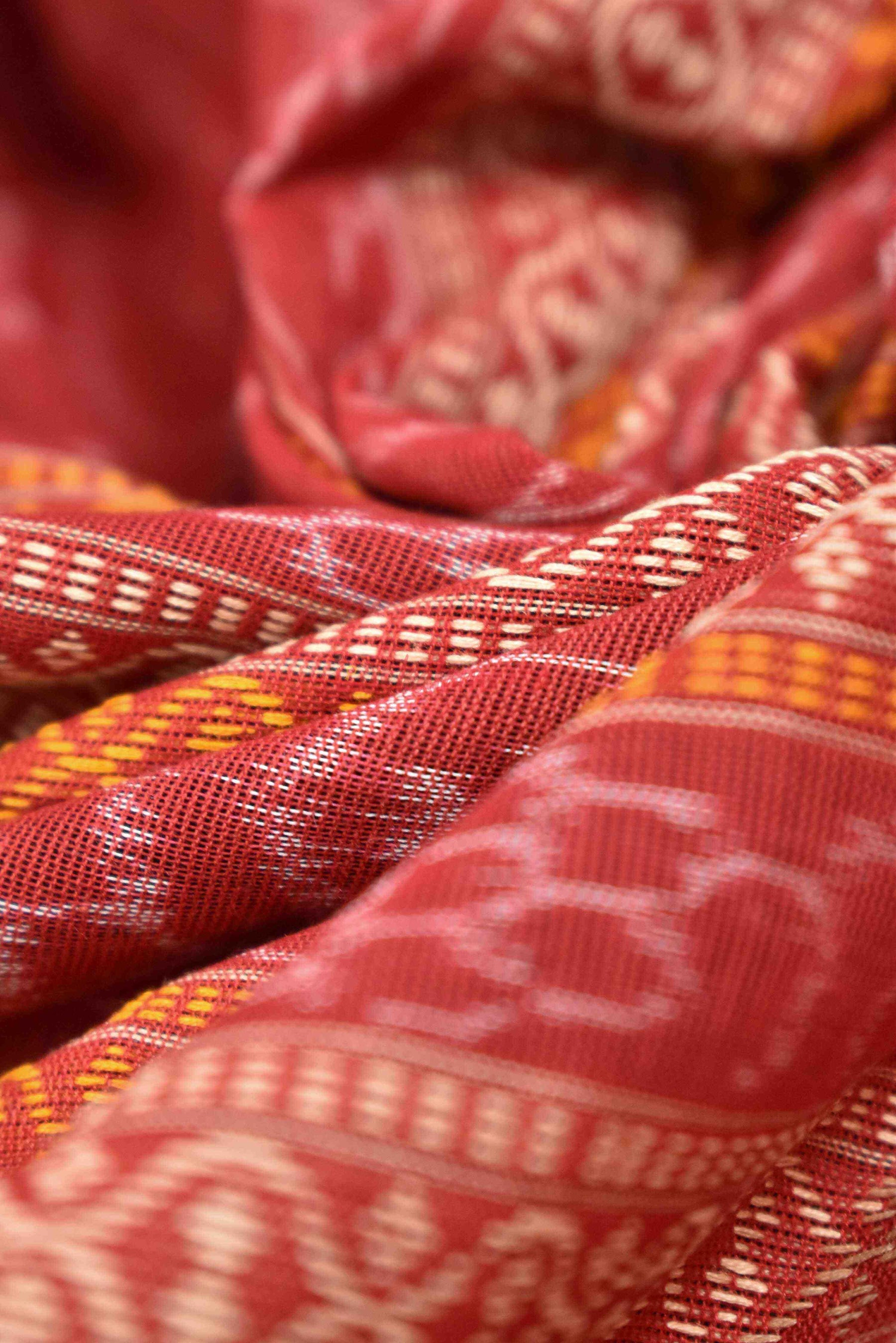 13 Motifs Black Red Saree