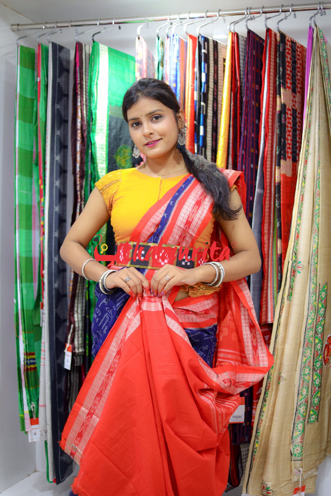Krushna Maths Sambalpuri Cotton Saree