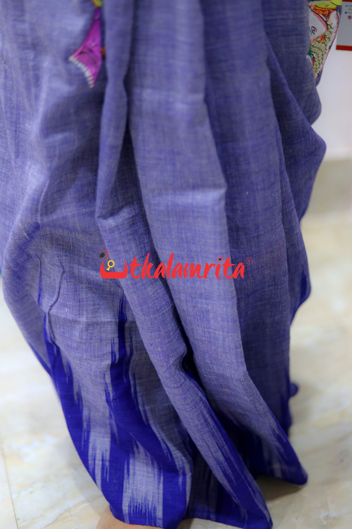 Matsyakanya of Yore Pattachitra Cotton Saree