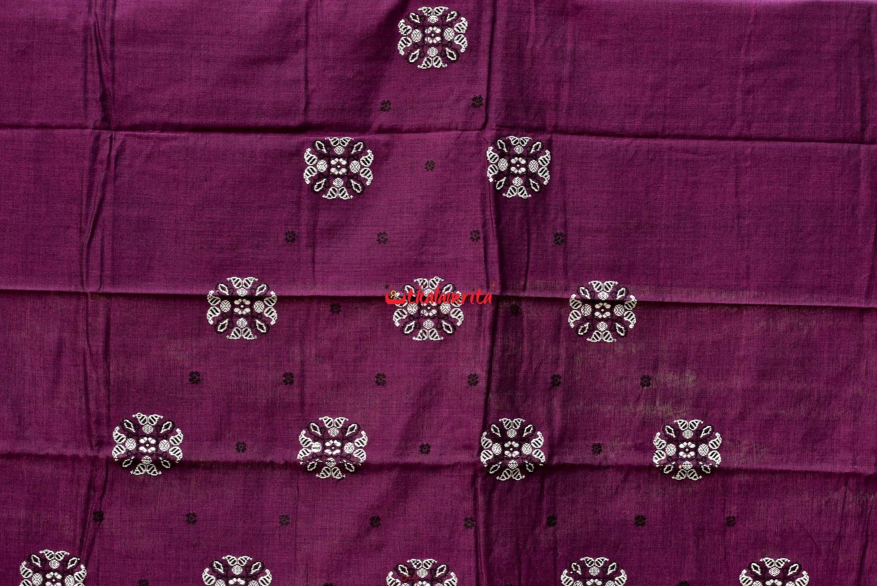 Deep Purple Black Bomkai Dress Set