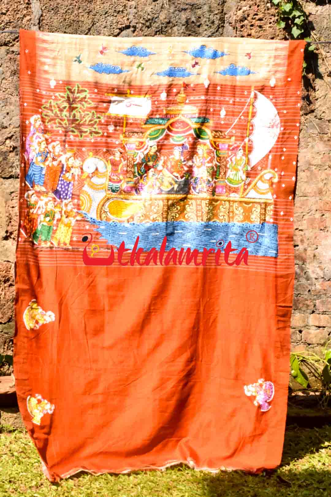 Boita Pattachitra Tussar Silk Saree