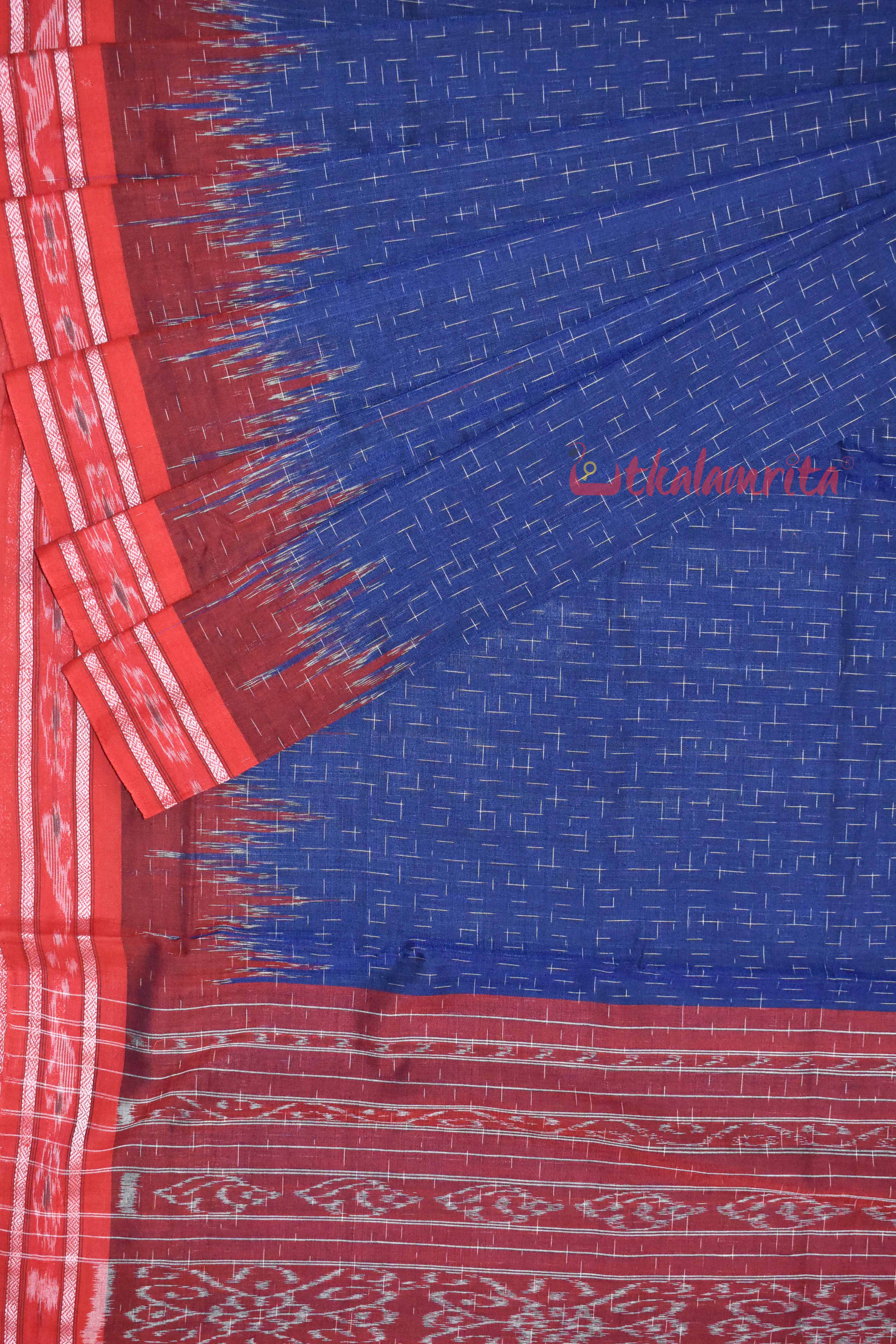 Navy Blue Red Jharana