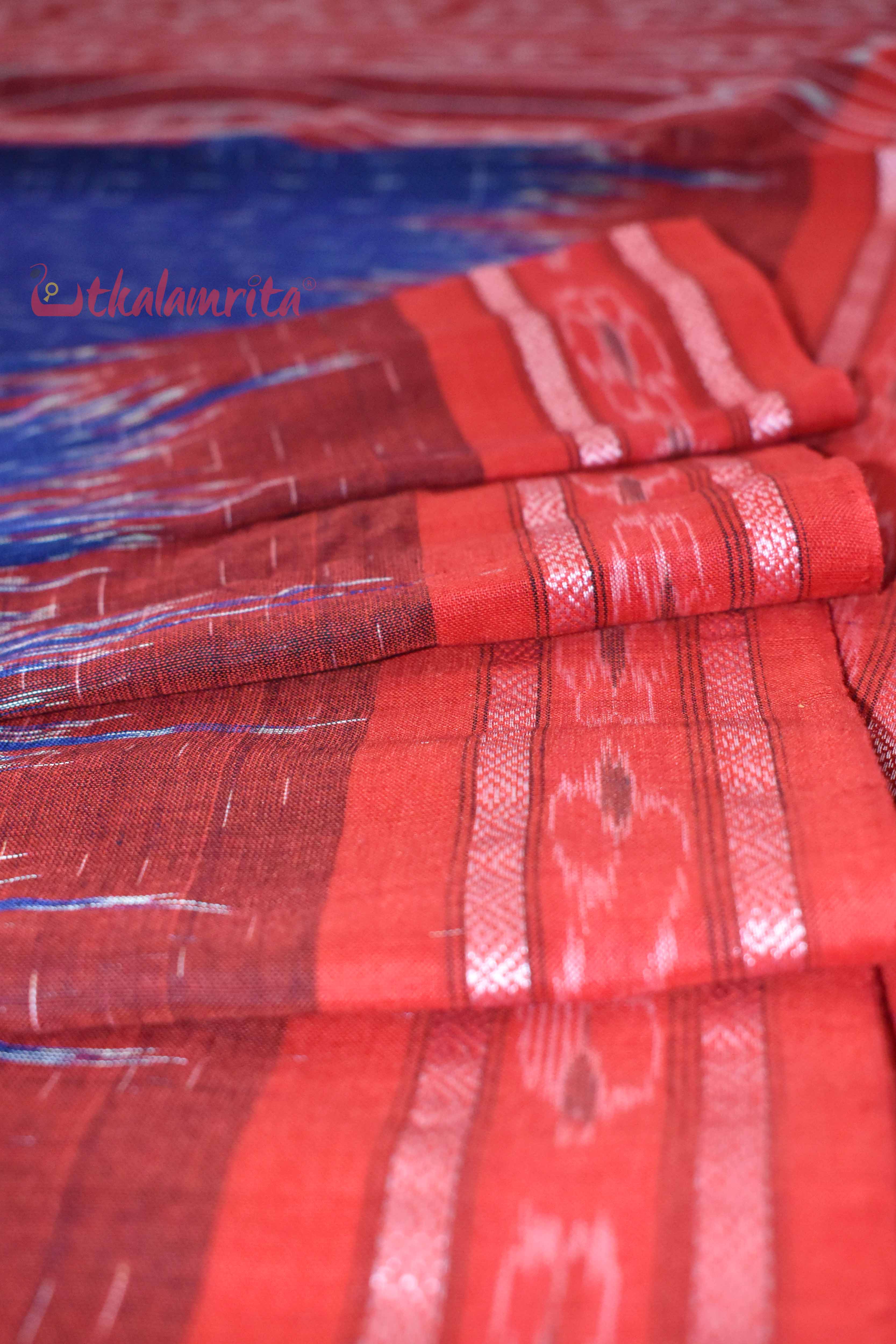 Navy Blue Red Jharana