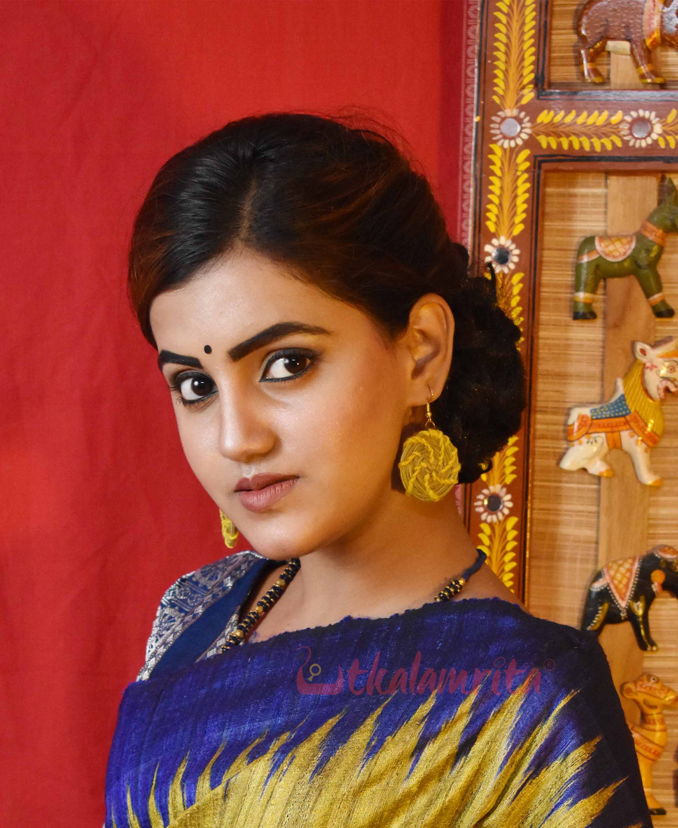 Round and Yellow (Golden Grass Earrings)