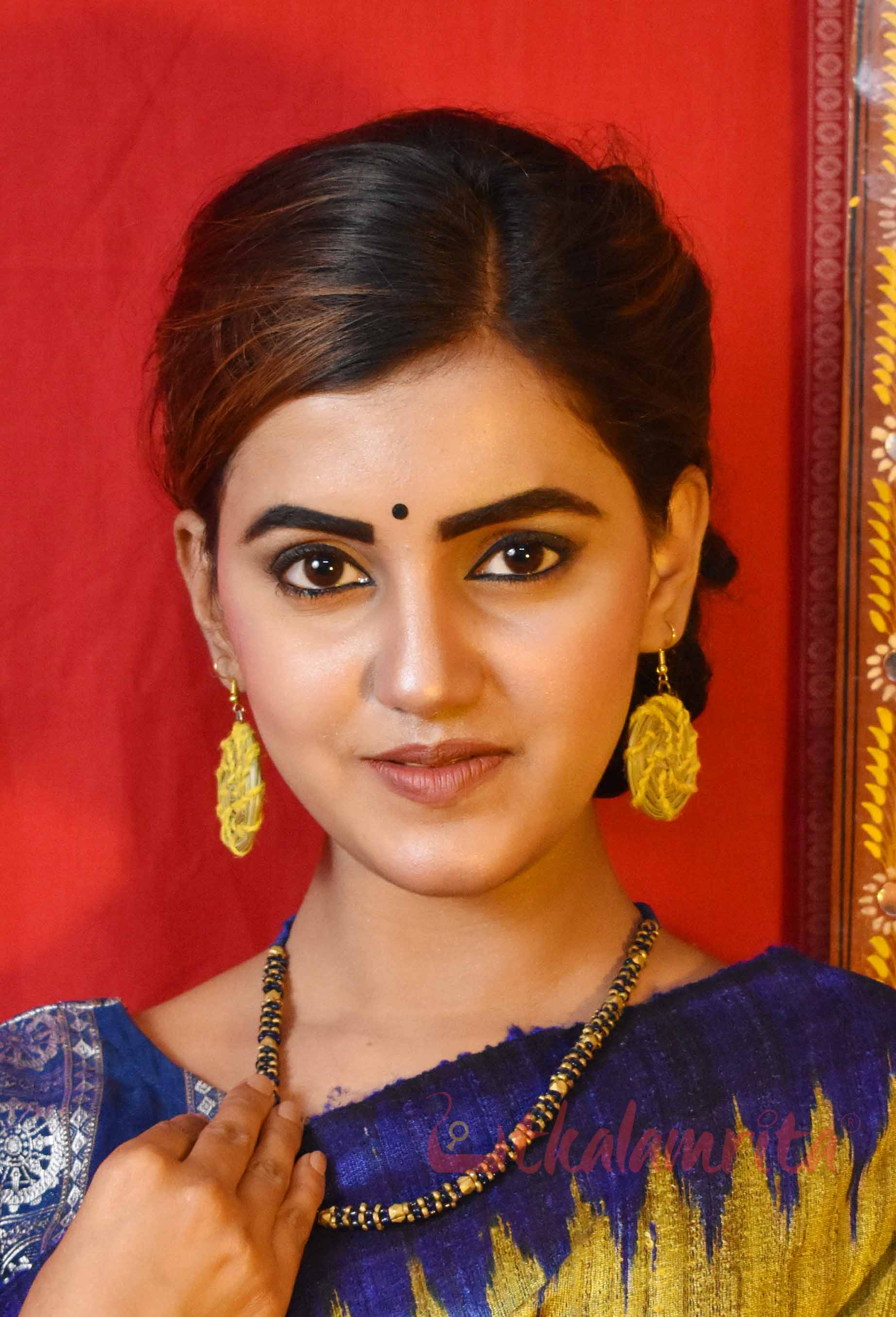 Round and Yellow (Golden Grass Earrings)