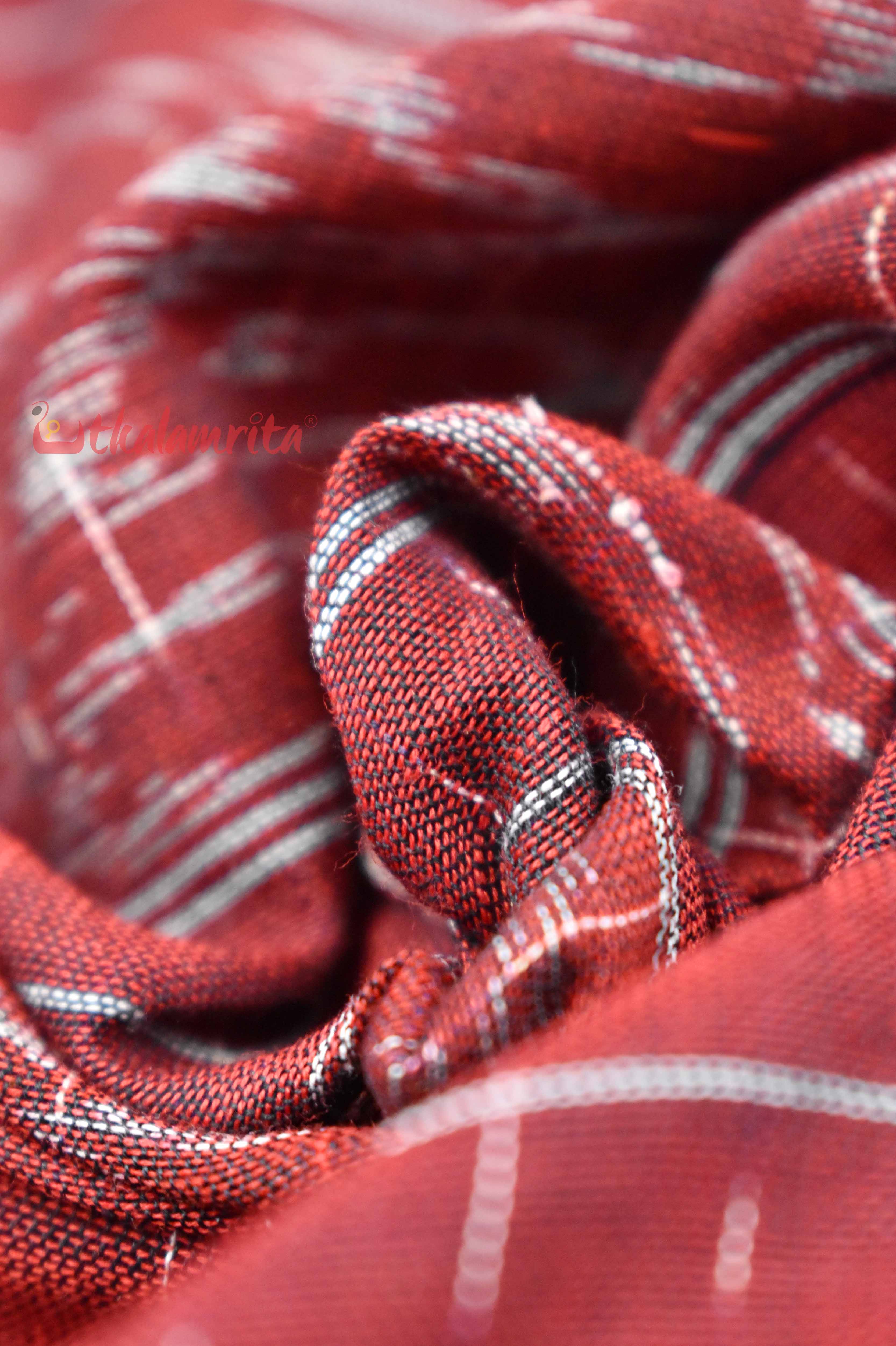 Navy Blue Red Jharana