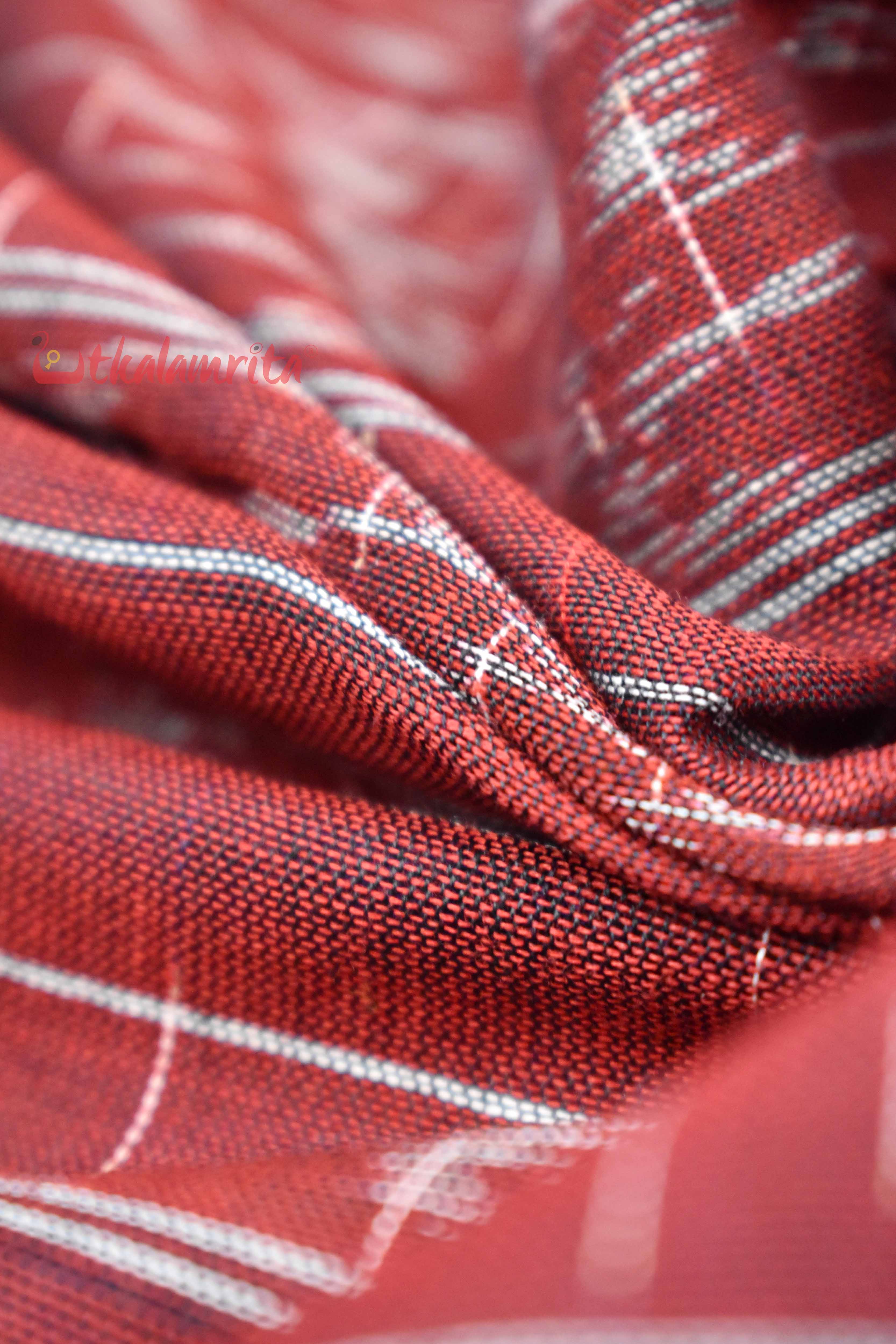 Navy Blue Red Jharana