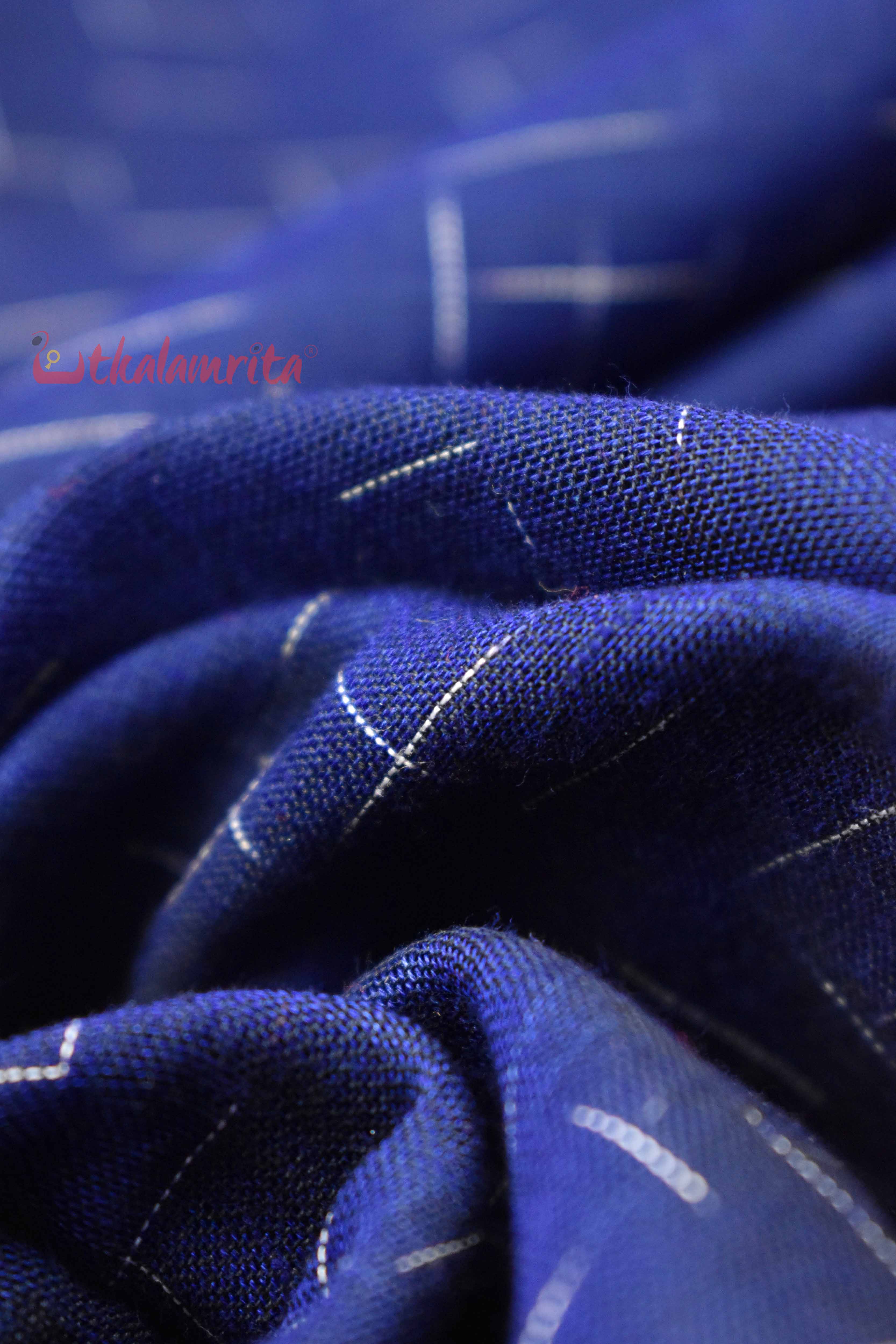 Navy Blue Red Jharana