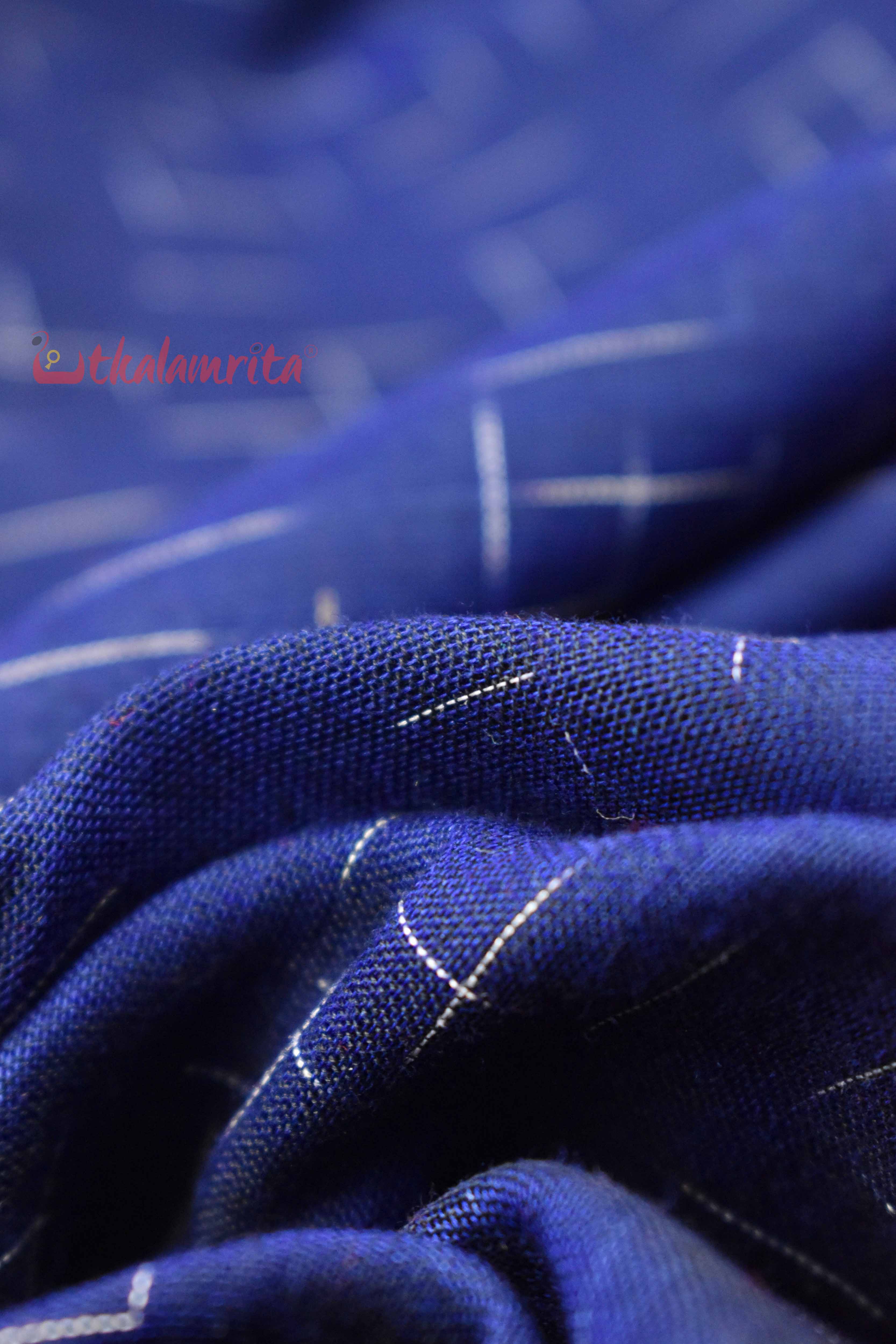 Navy Blue Red Jharana