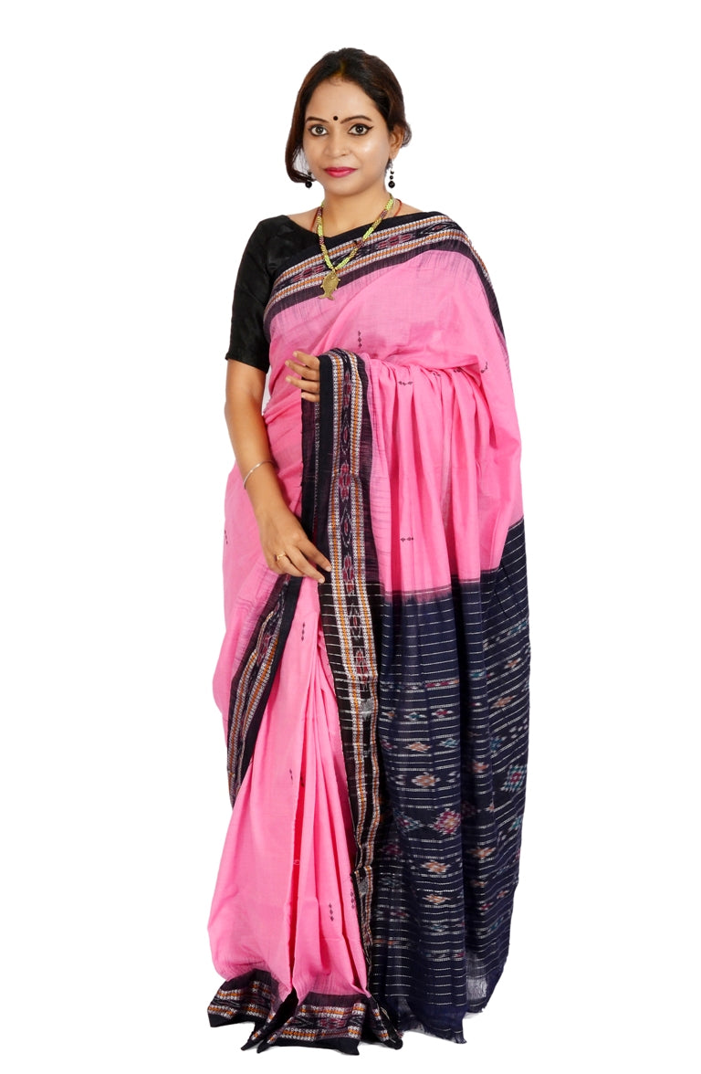 Pink Navy Blue Rekha Buti
