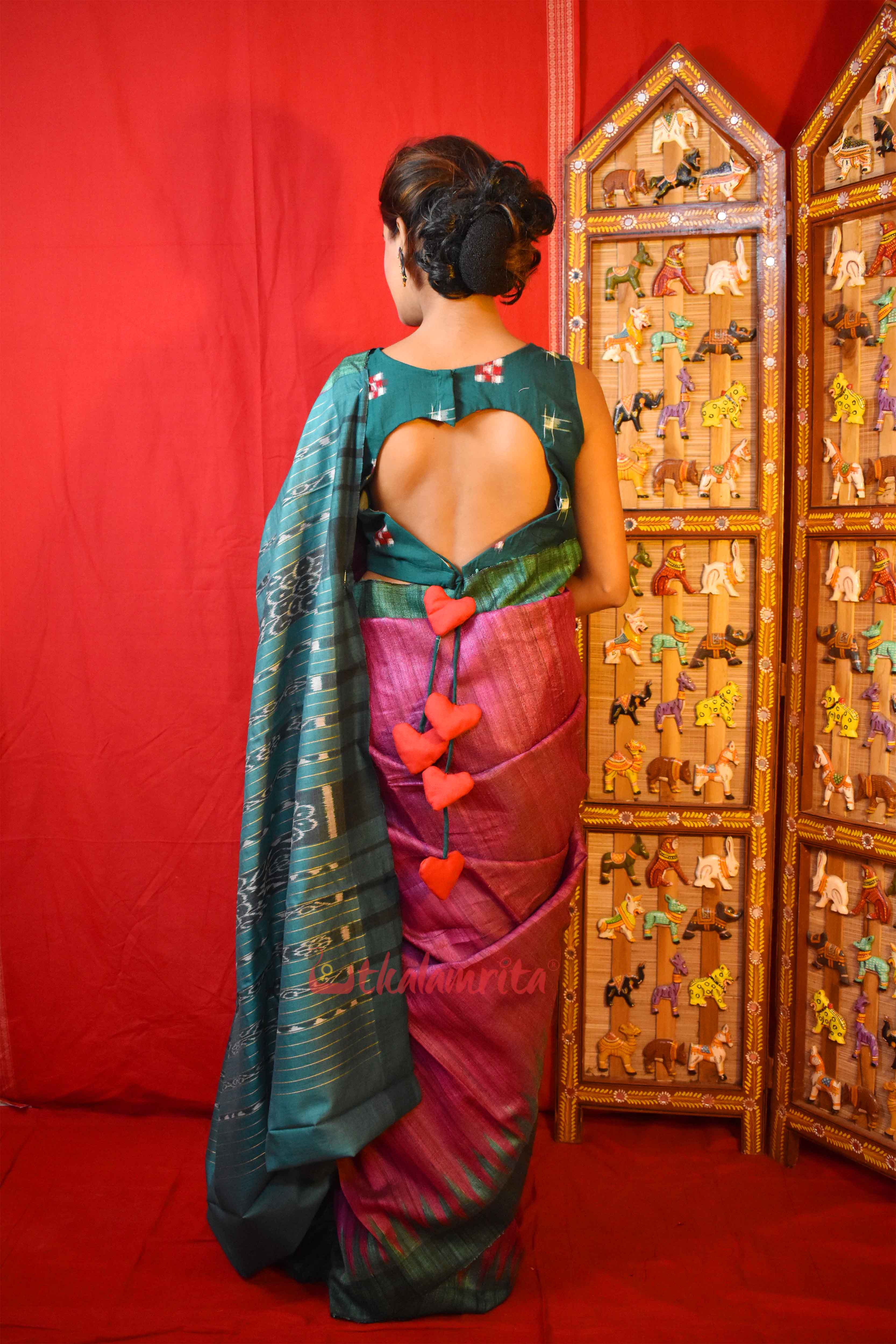 Green Sakta Hearts (Blouse)