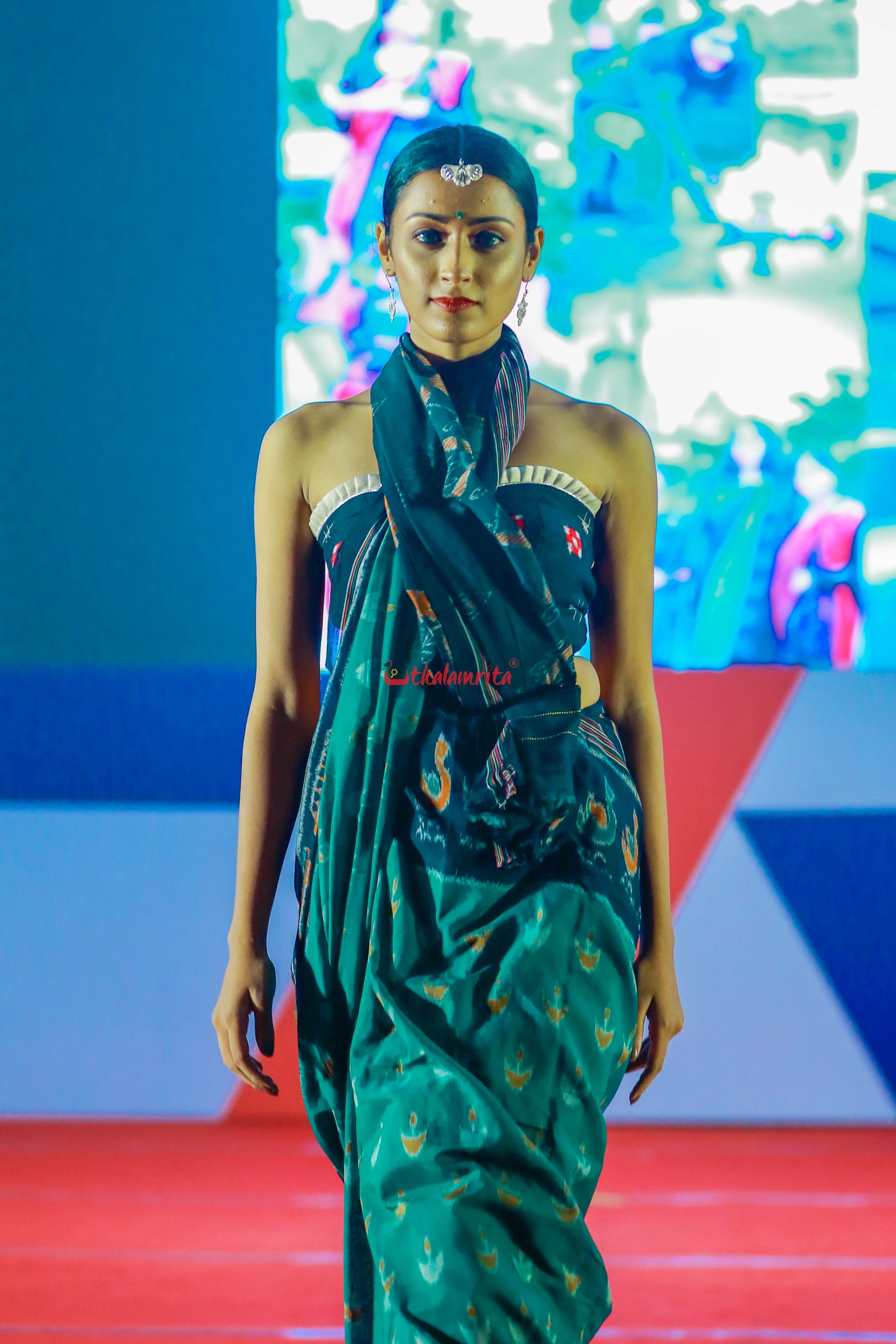 Jodi Sankha, Boita & Ducks Khandua Cotton Saree