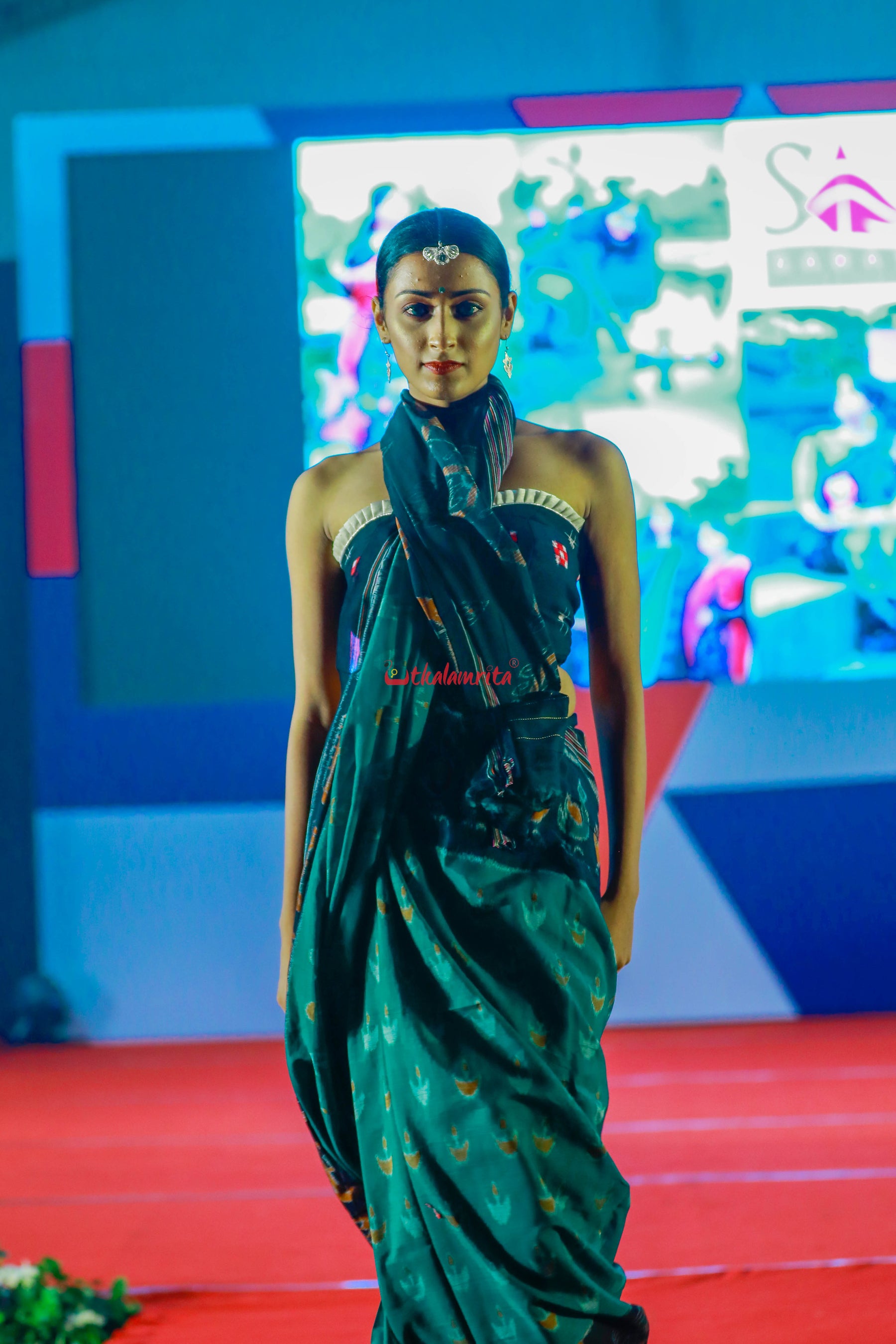 Jodi Sankha, Boita & Ducks Khandua Cotton Saree