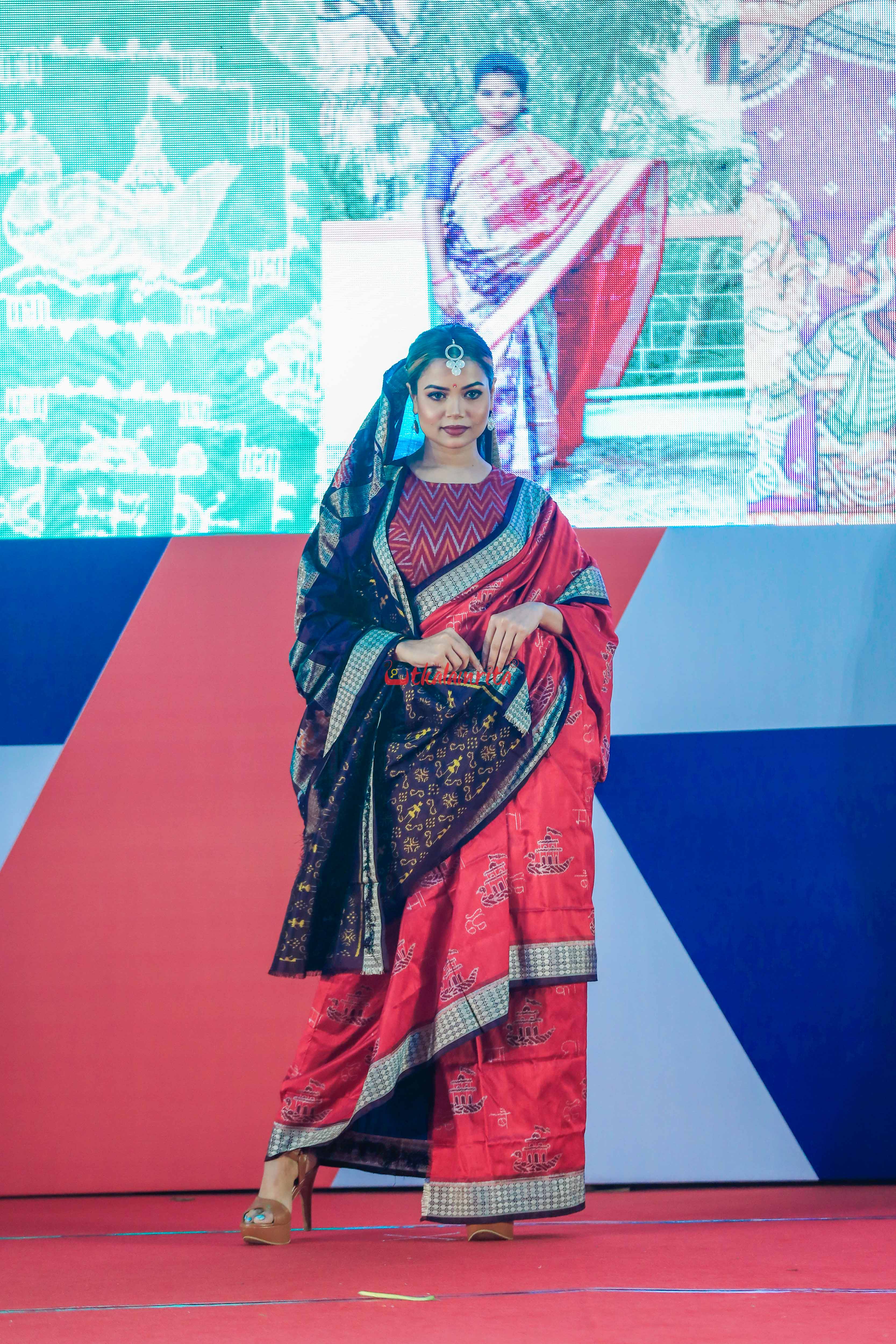 AA KA MA BOI Sambalpuri silk saree