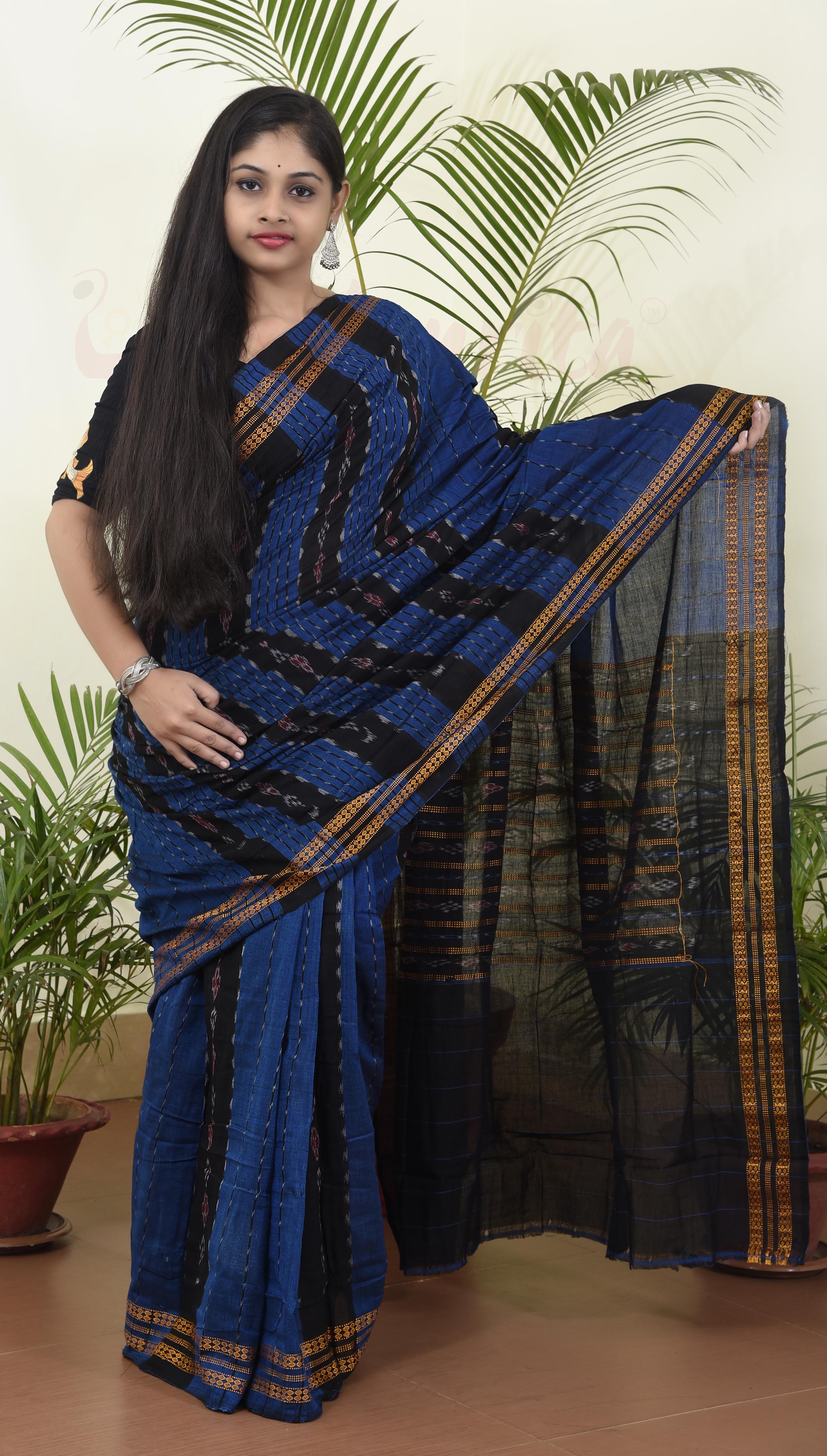 Blue Maala Bandha Ghagara