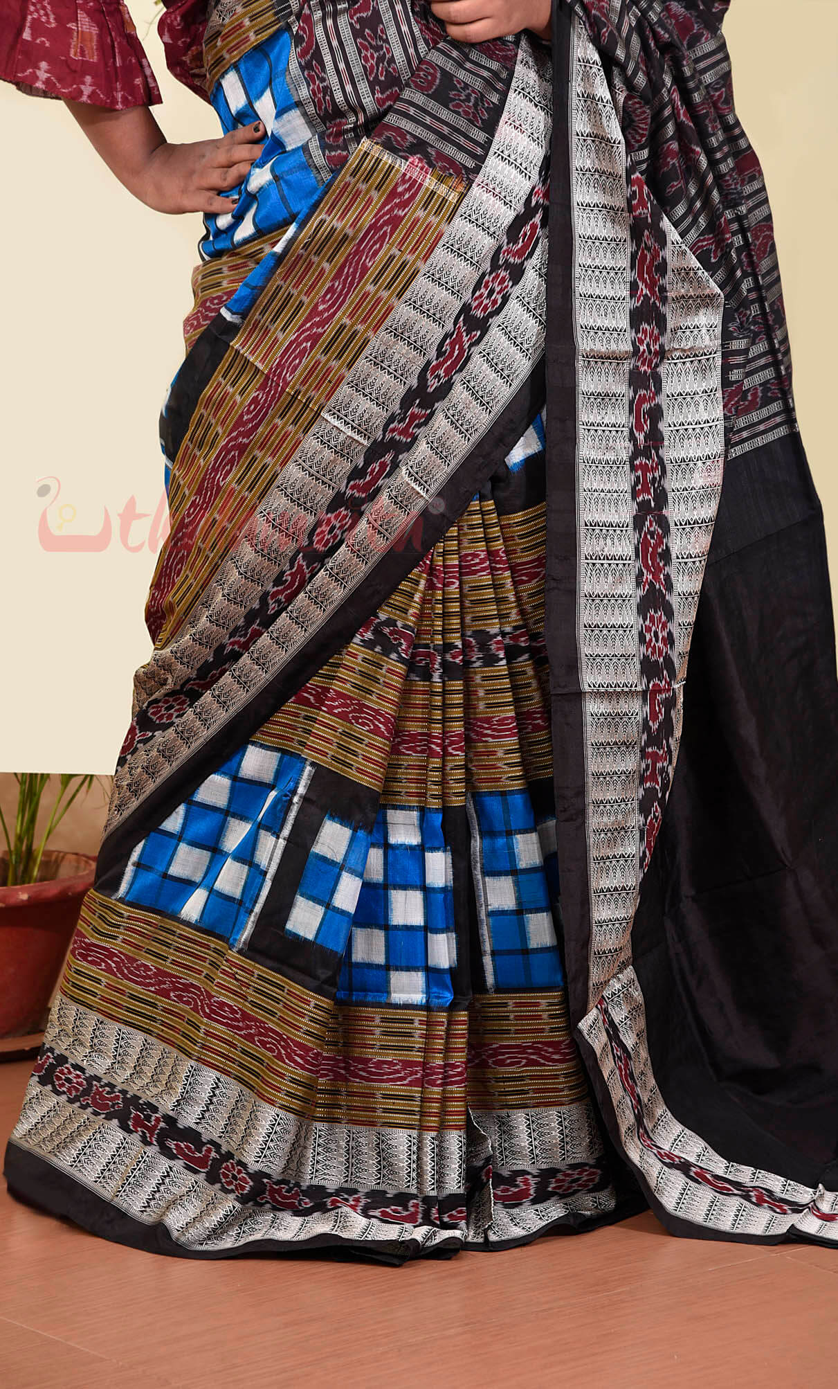 Blue Bichitrapuri Sambalpuri Silk Saree