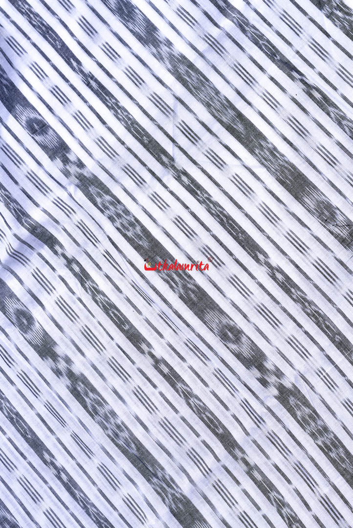 White Black Ikat (Fabric)