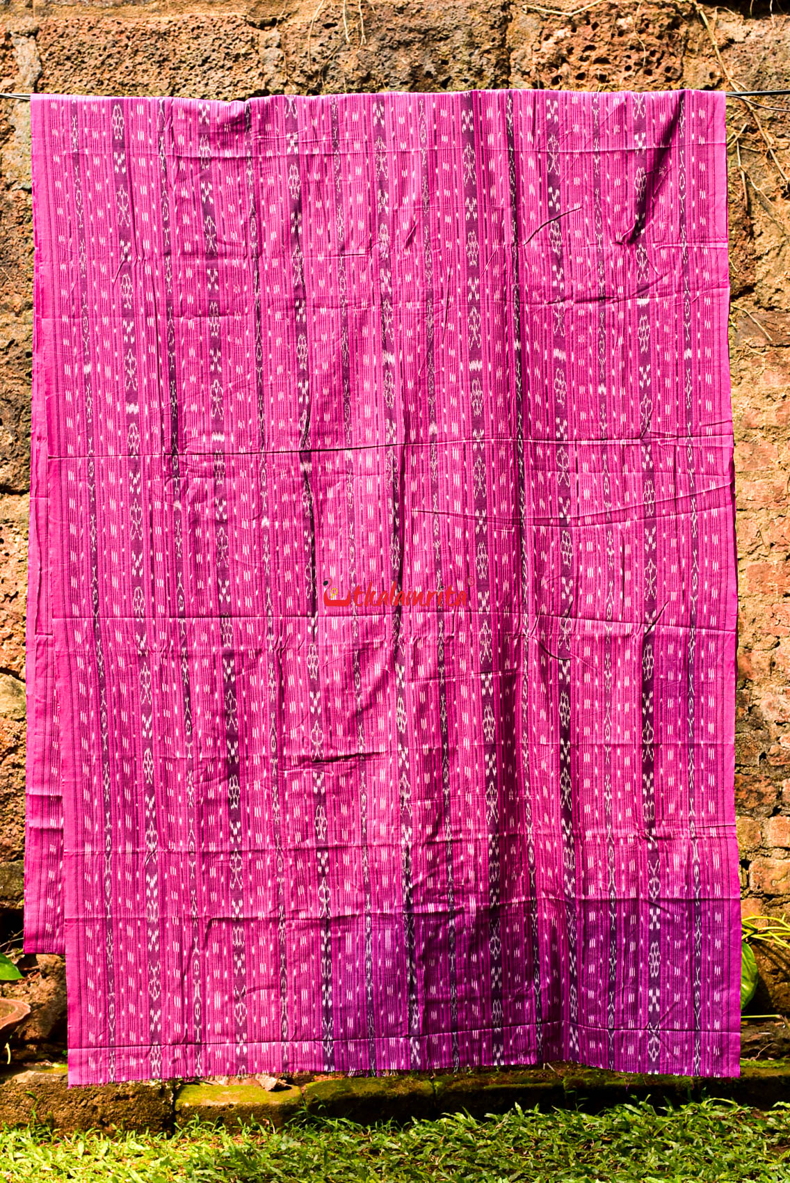 Dark Magenta Ikat (Fabric)