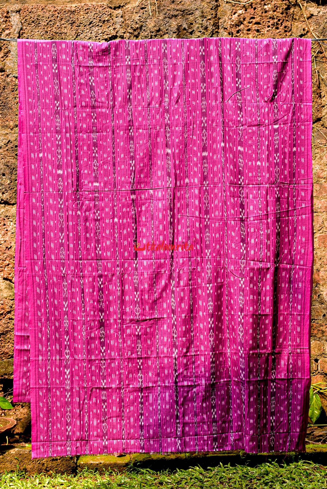 Dark Magenta Ikat (Fabric)
