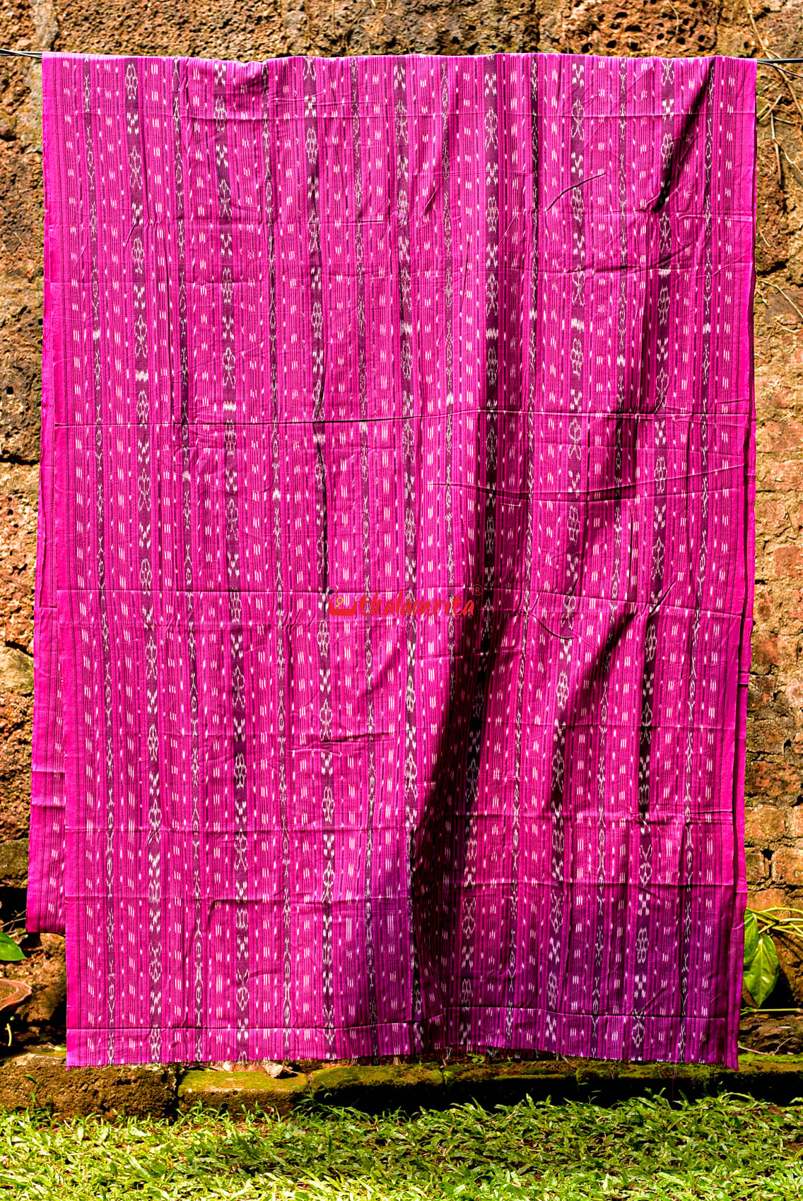 Dark Magenta Ikat (Fabric)