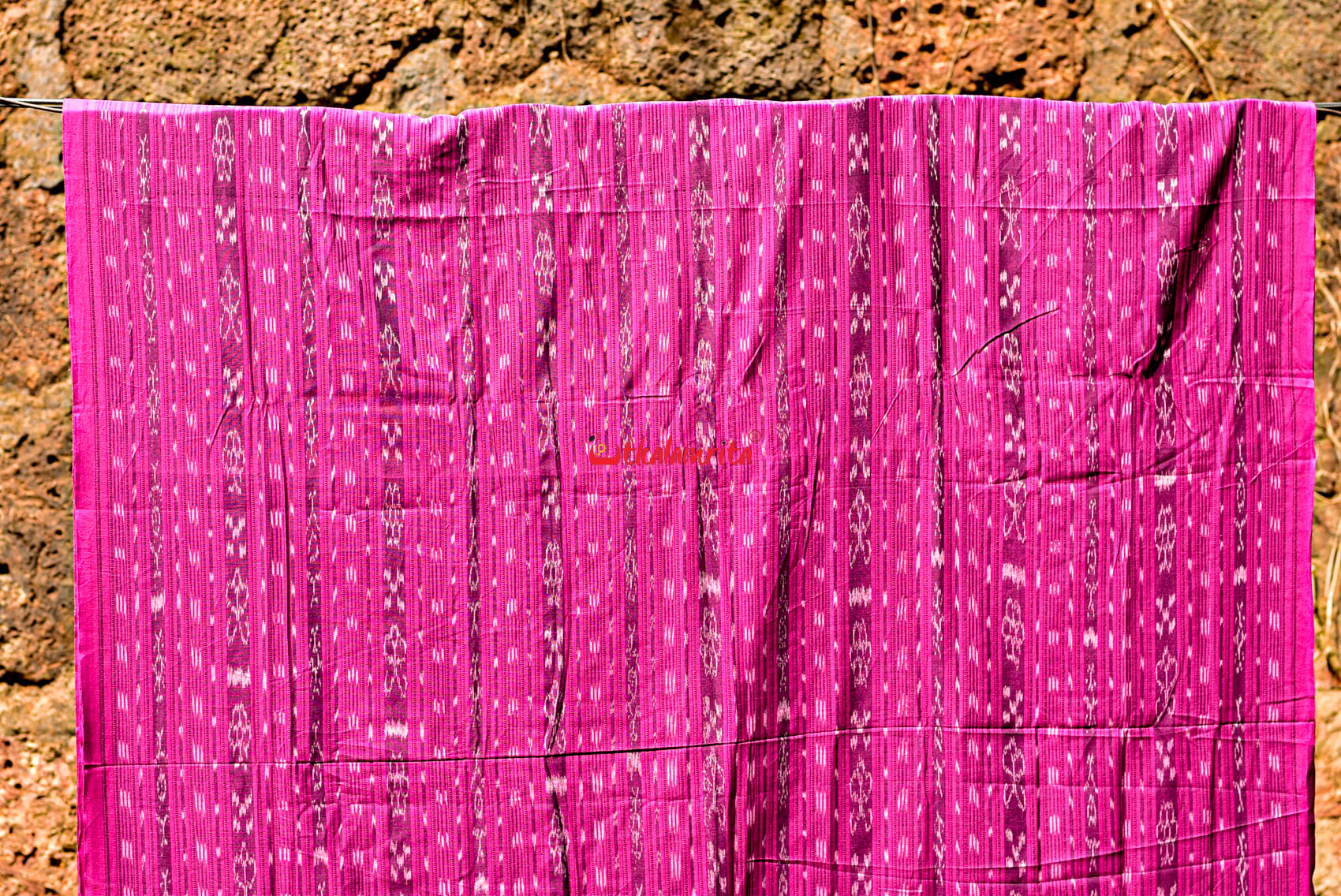 Dark Magenta Ikat (Fabric)