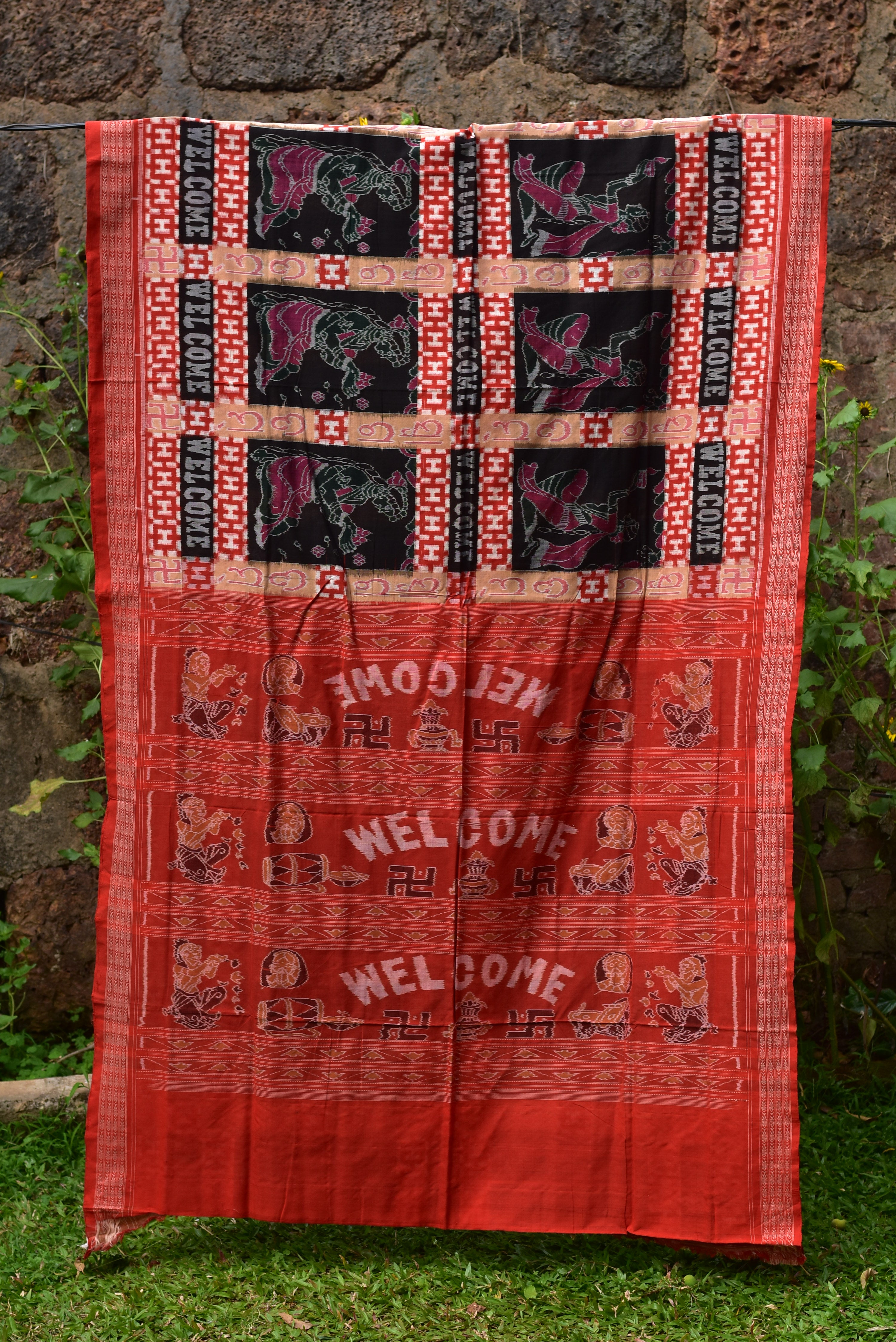 Welcome Sambalpuri Bandha Cotton Saree